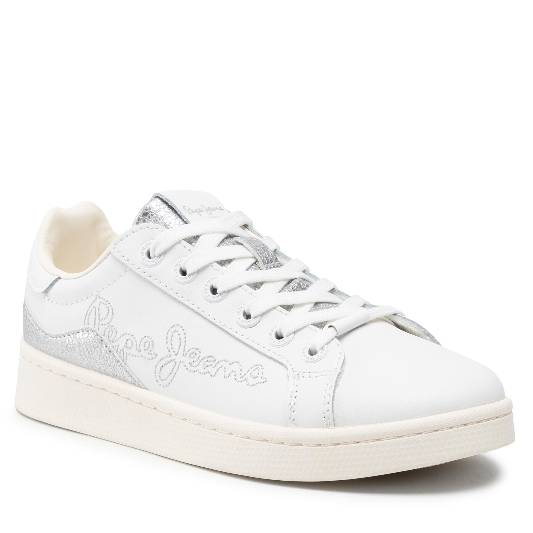 Pepe Jeans Sneakersy Milton Mix PLS31307 Bílá - Pepit.cz