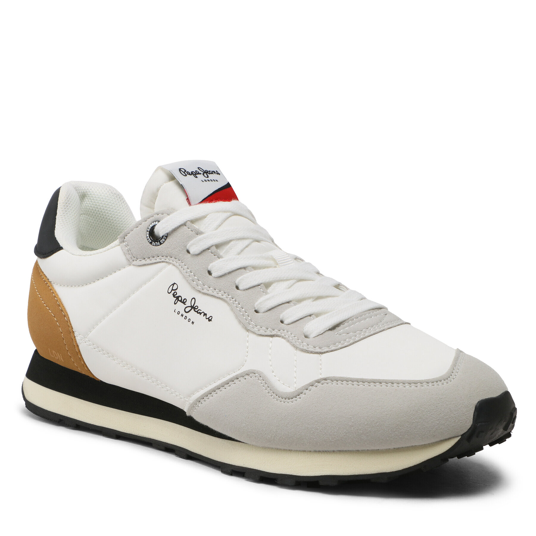 Pepe Jeans Sneakersy Natch Male PMS30945 Bílá - Pepit.cz