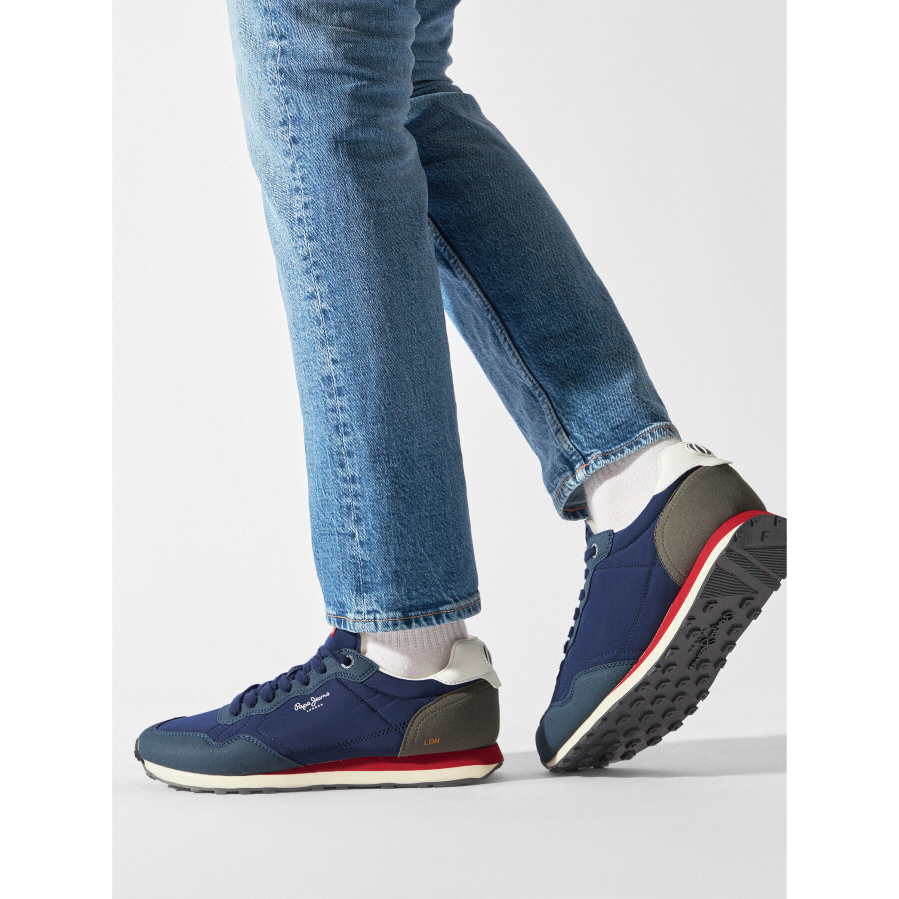 Pepe Jeans Sneakersy Natch Male PMS30945 Tmavomodrá - Pepit.cz