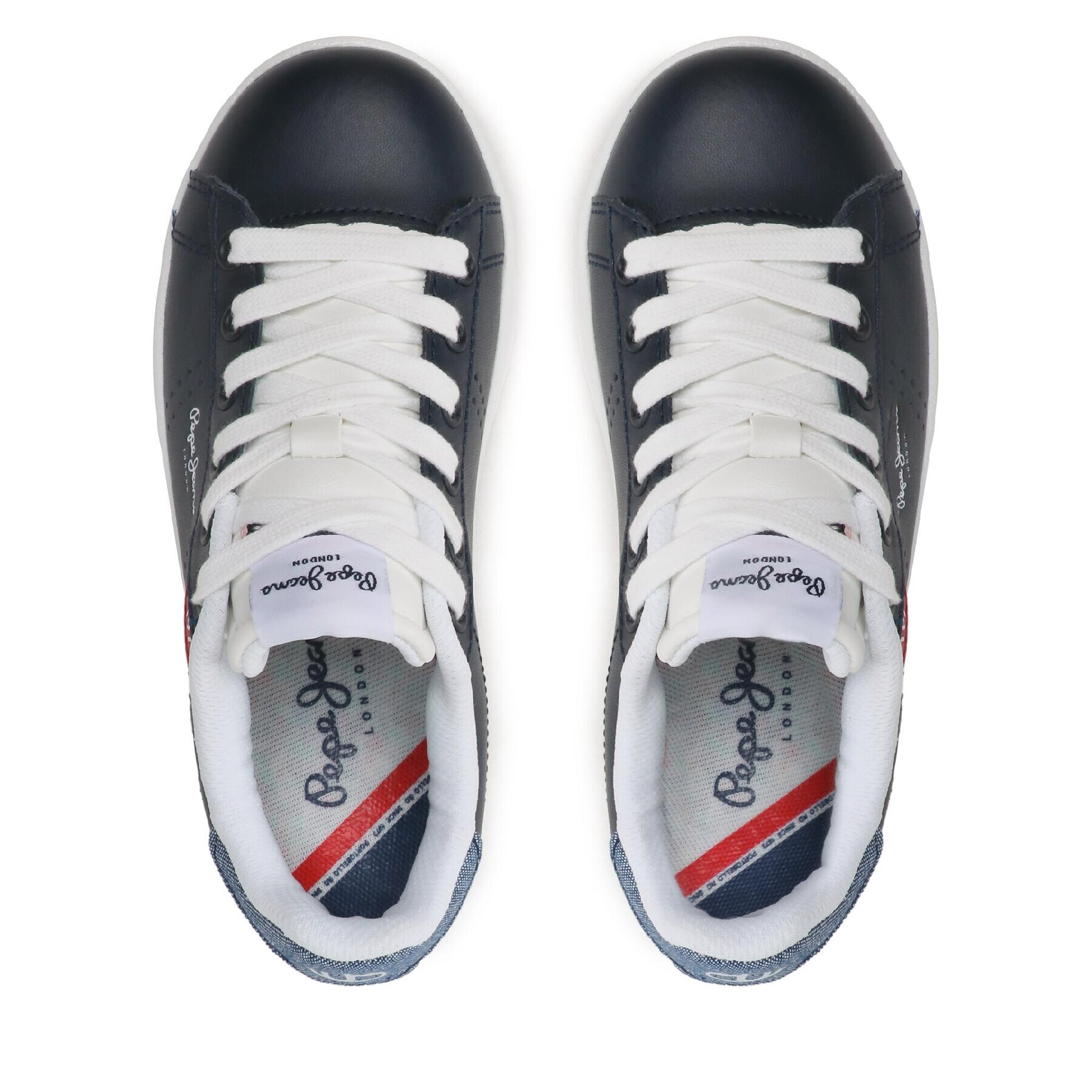 Pepe Jeans Sneakersy Player Basic B Jeans PBS30545 Tmavomodrá - Pepit.cz