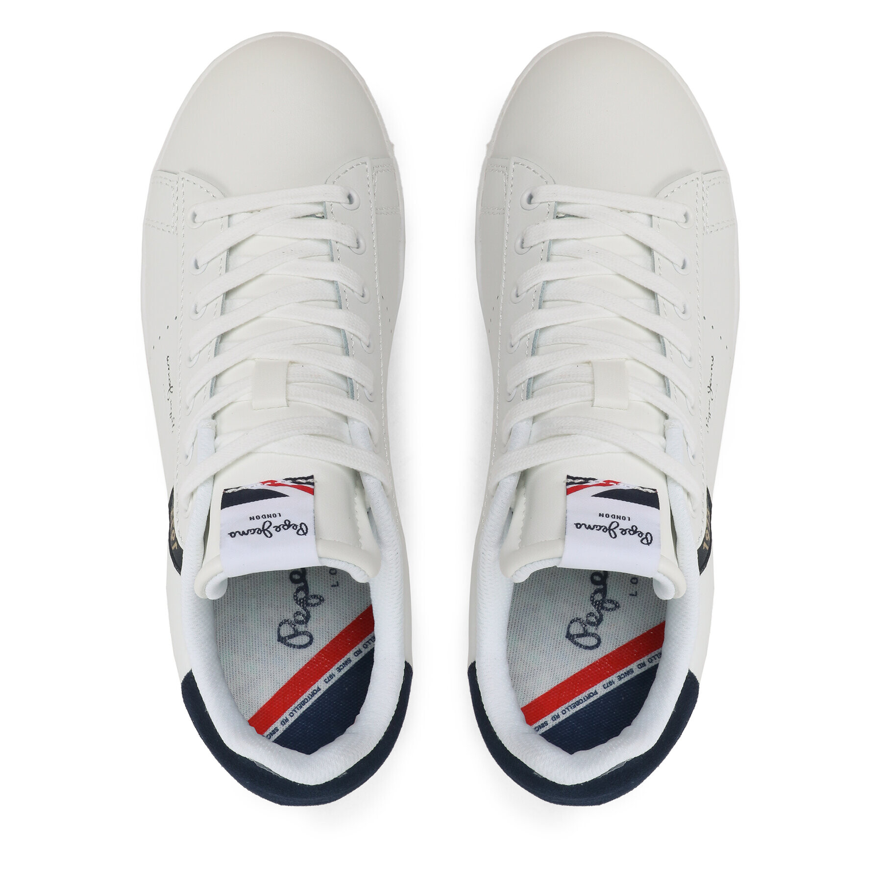 Pepe Jeans Sneakersy Player Basic PMS30902 Bílá - Pepit.cz