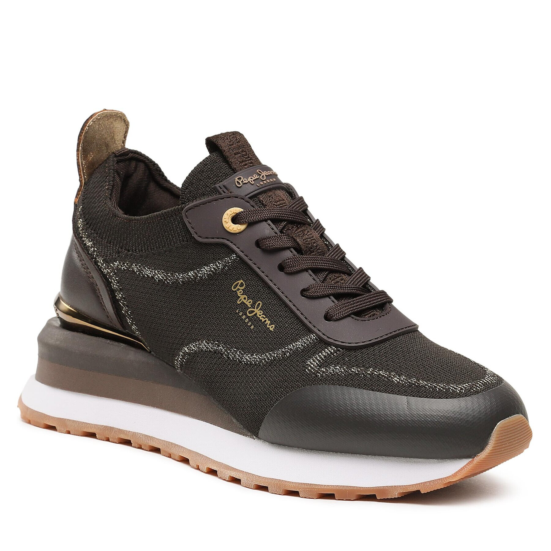 Pepe Jeans Sneakersy PLS31509 Hnědá - Pepit.cz