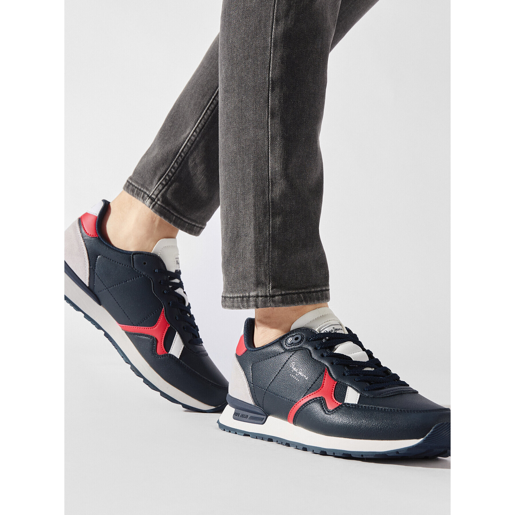 Pepe Jeans Sneakersy PMS30982 Tmavomodrá - Pepit.cz