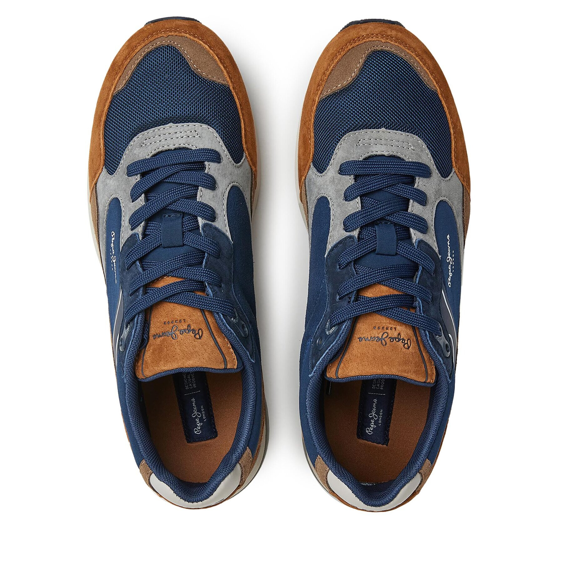 Pepe Jeans Sneakersy PMS30988 Hnědá - Pepit.cz