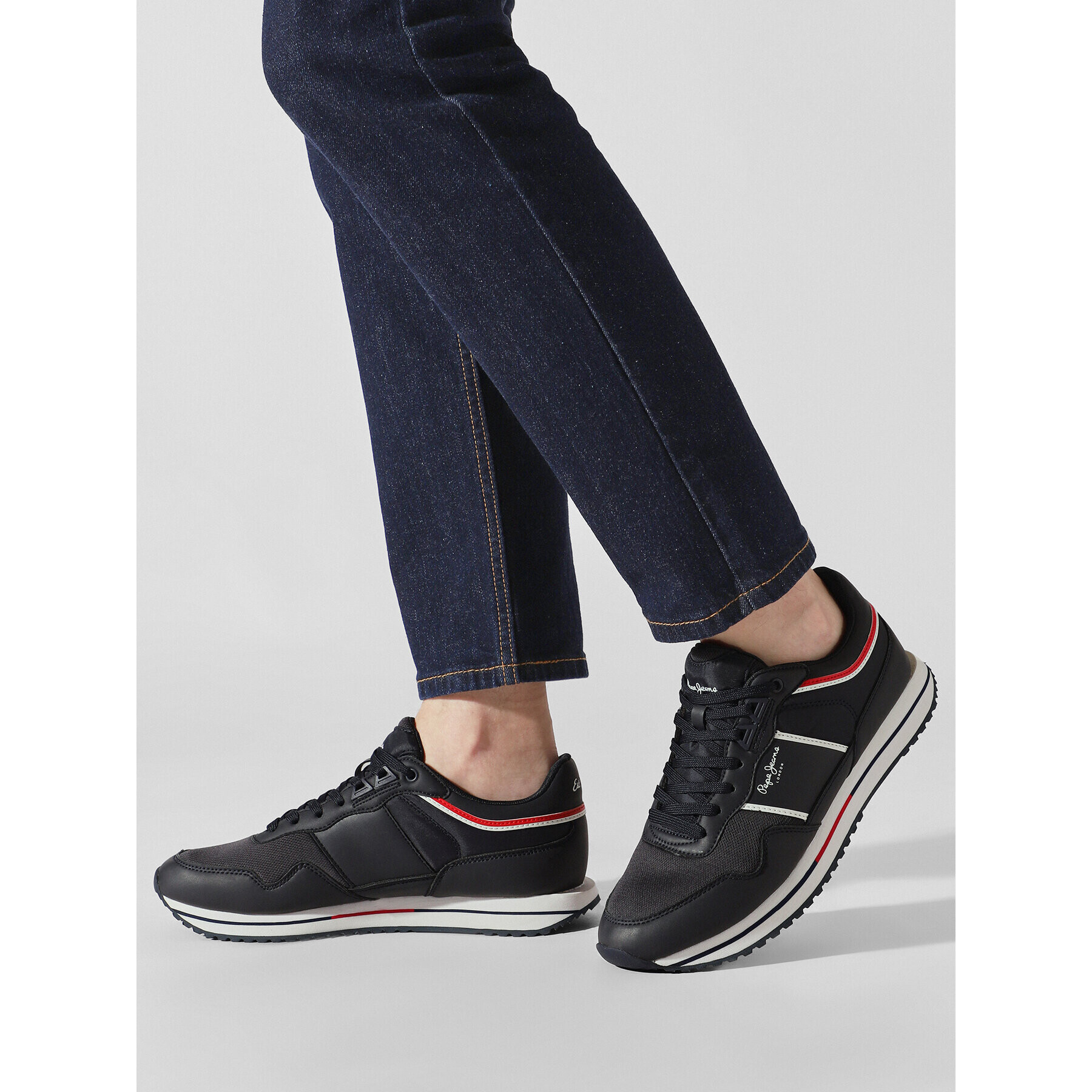 Pepe Jeans Sneakersy PMS30996 Tmavomodrá - Pepit.cz