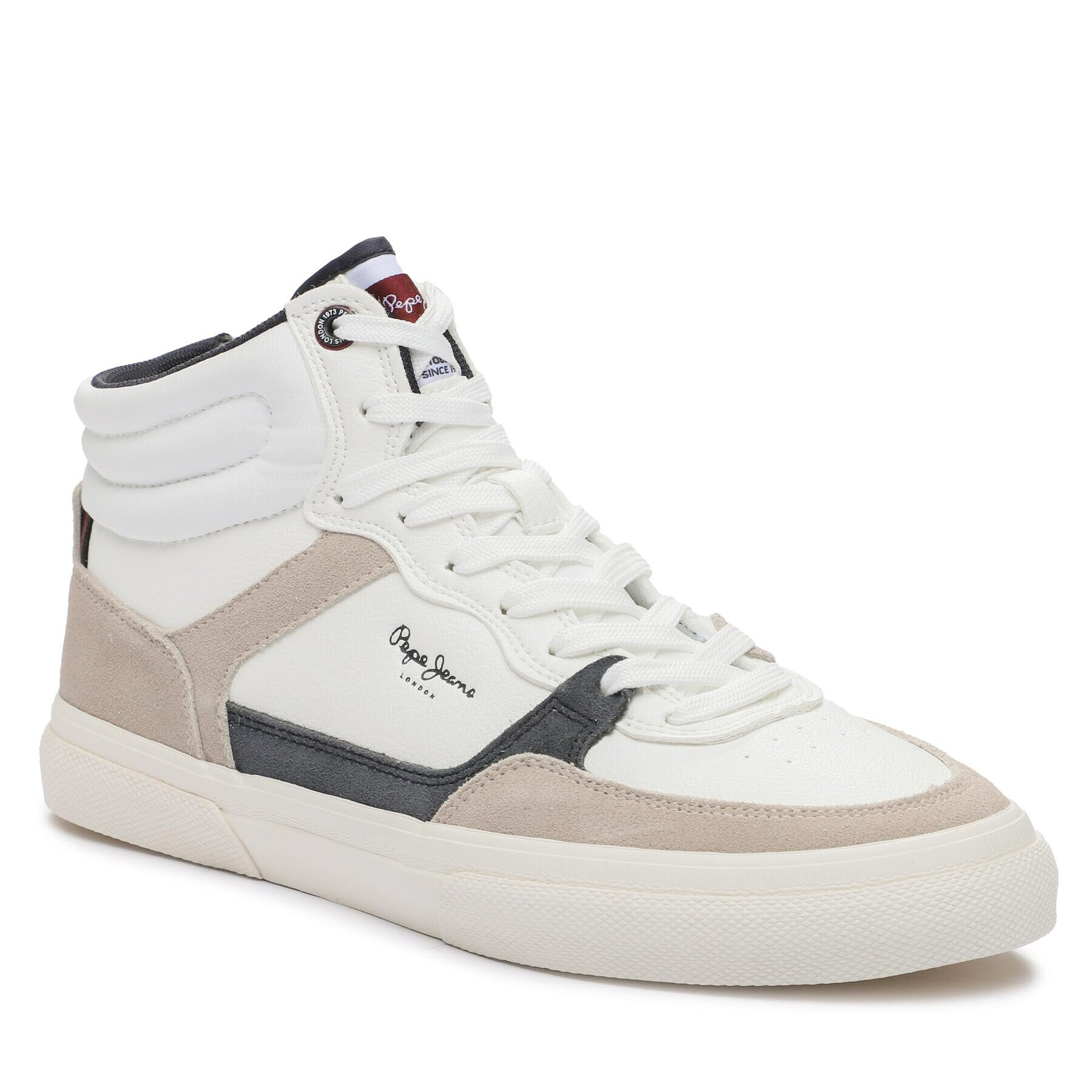 Pepe Jeans Sneakersy PMS31003 Bílá - Pepit.cz