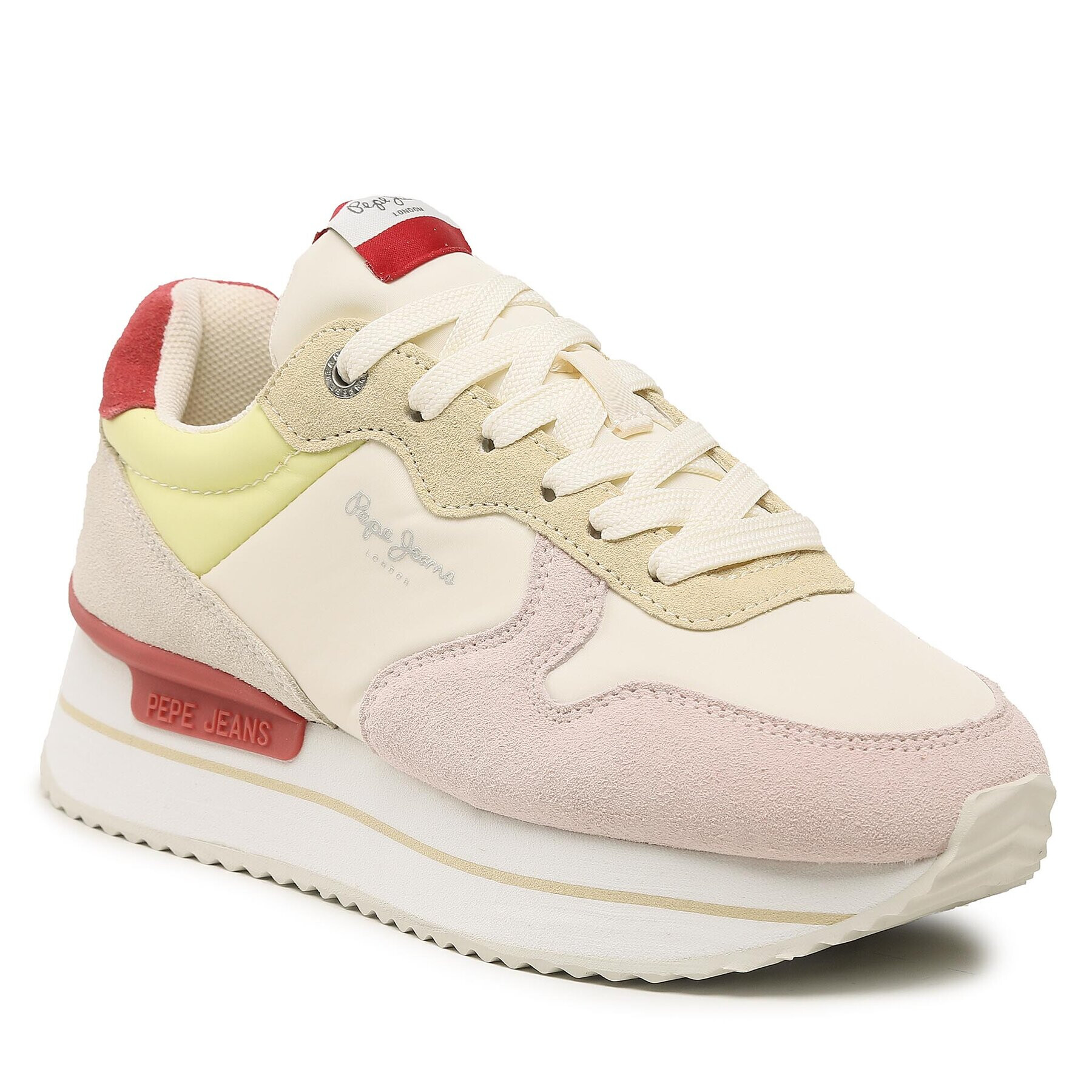 Pepe Jeans Sneakersy Rusper Sweet PLS31477 Béžová - Pepit.cz