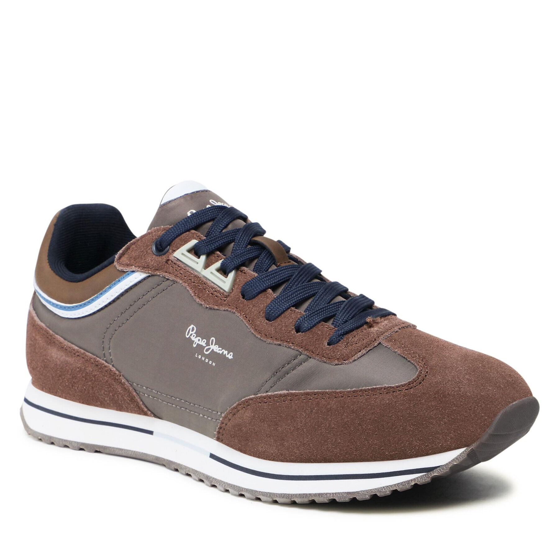 Pepe Jeans Sneakersy Tour Classic PMS30773 Hnědá - Pepit.cz