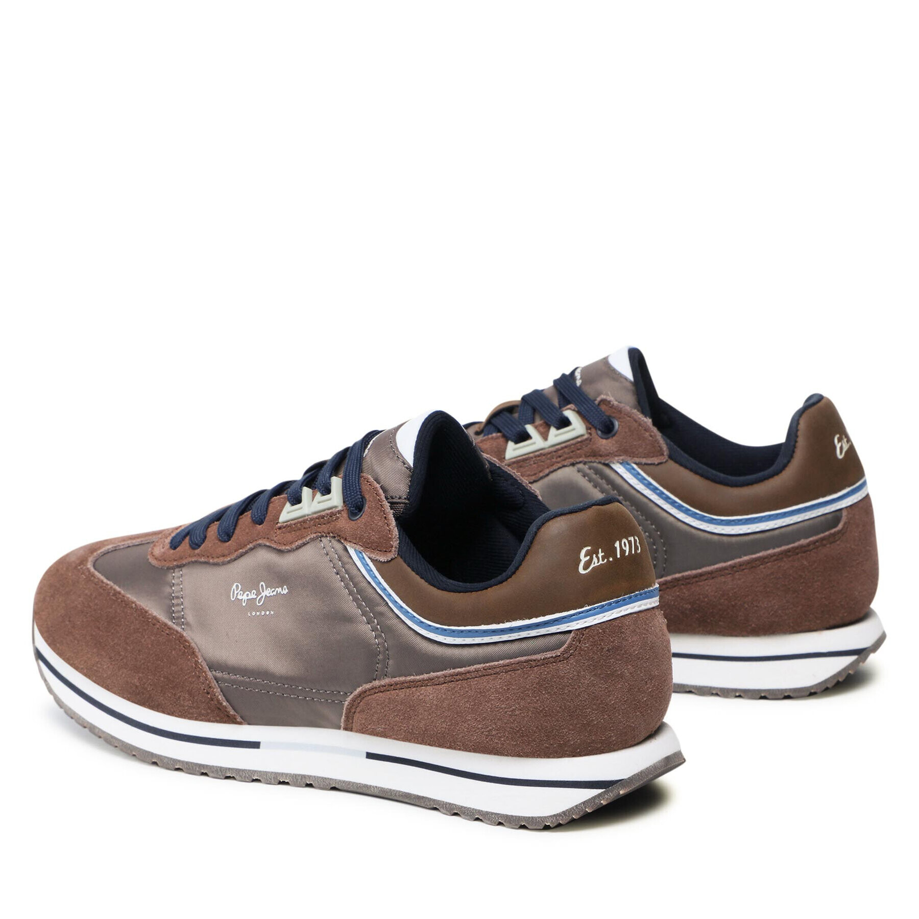 Pepe Jeans Sneakersy Tour Classic PMS30773 Hnědá - Pepit.cz