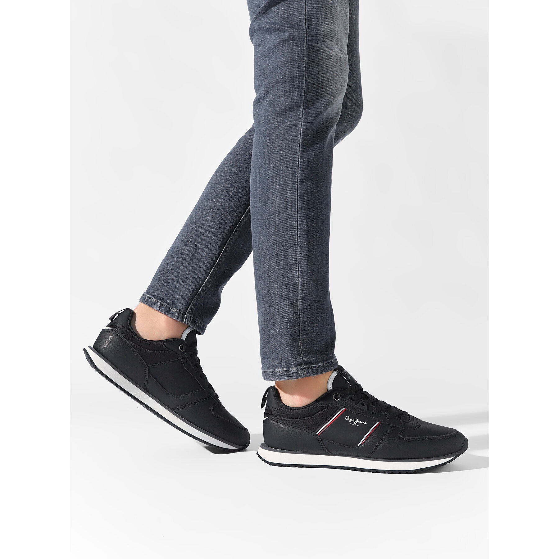 Pepe Jeans Sneakersy Tour Club Basic 22 PMS30882 Černá - Pepit.cz