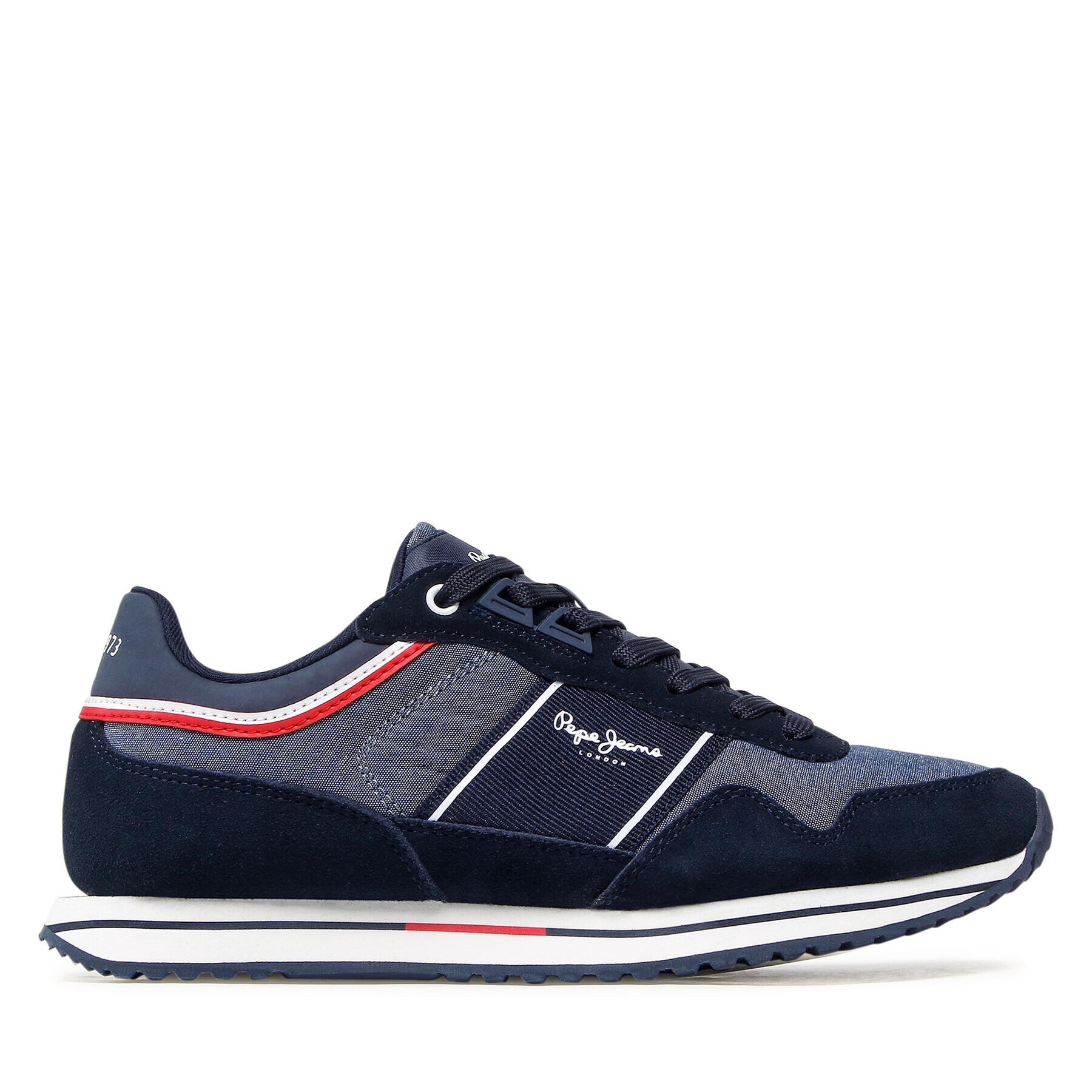 Pepe Jeans Sneakersy Tour Club Chambray PMS30798 Tmavomodrá - Pepit.cz