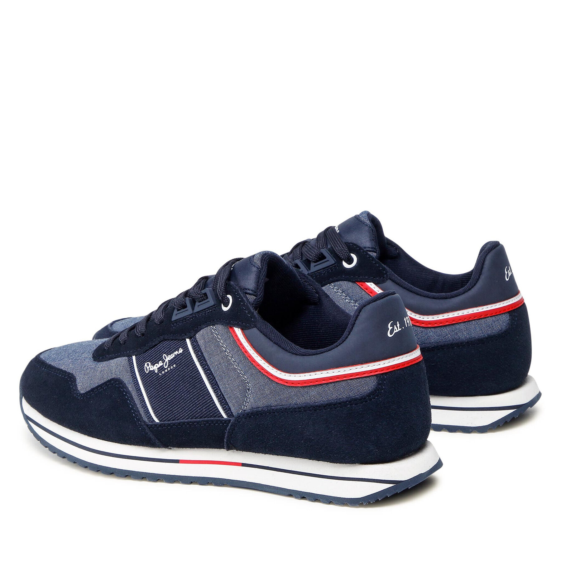 Pepe Jeans Sneakersy Tour Club Chambray PMS30798 Tmavomodrá - Pepit.cz