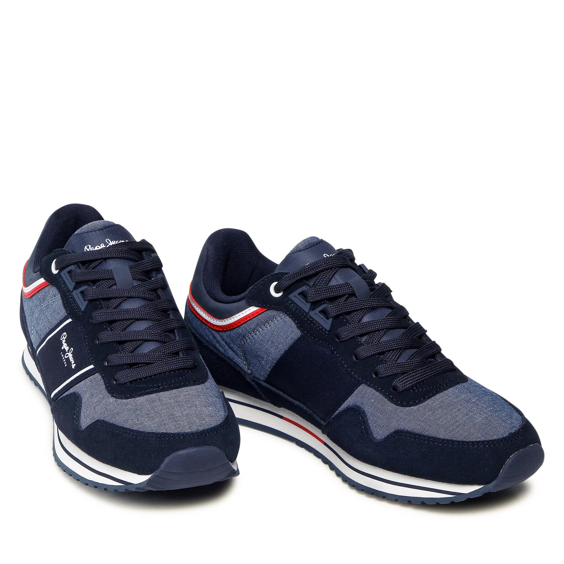 Pepe Jeans Sneakersy Tour Club Chambray PMS30798 Tmavomodrá - Pepit.cz