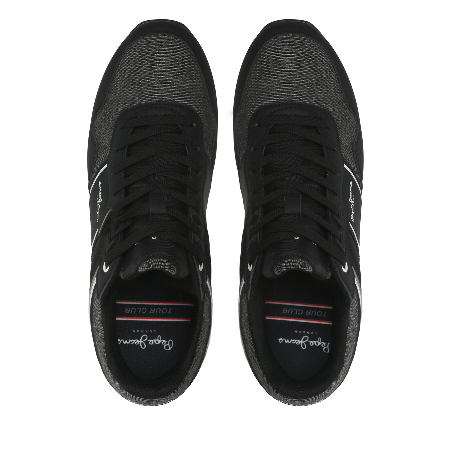 Pepe Jeans Sneakersy Tour Club PMS30908 Černá - Pepit.cz