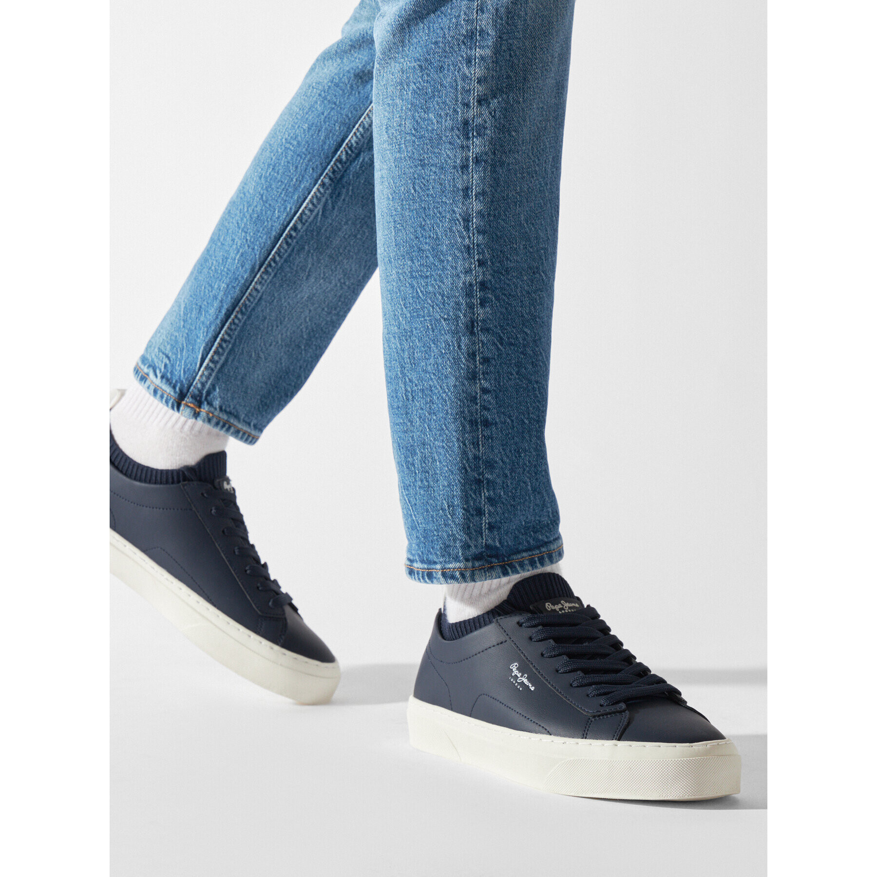 Pepe Jeans Sneakersy Yogi Sock PMS30928 Tmavomodrá - Pepit.cz