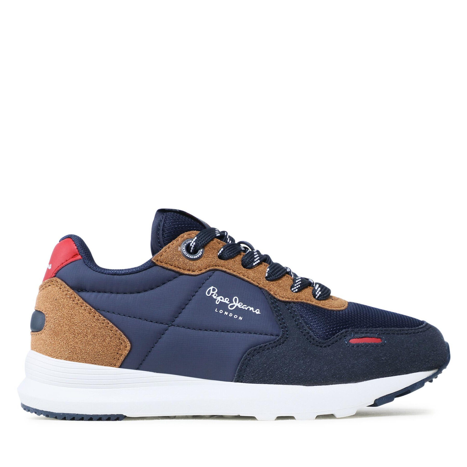 Pepe Jeans Sneakersy York Basic Boy PBS30508 Tmavomodrá - Pepit.cz