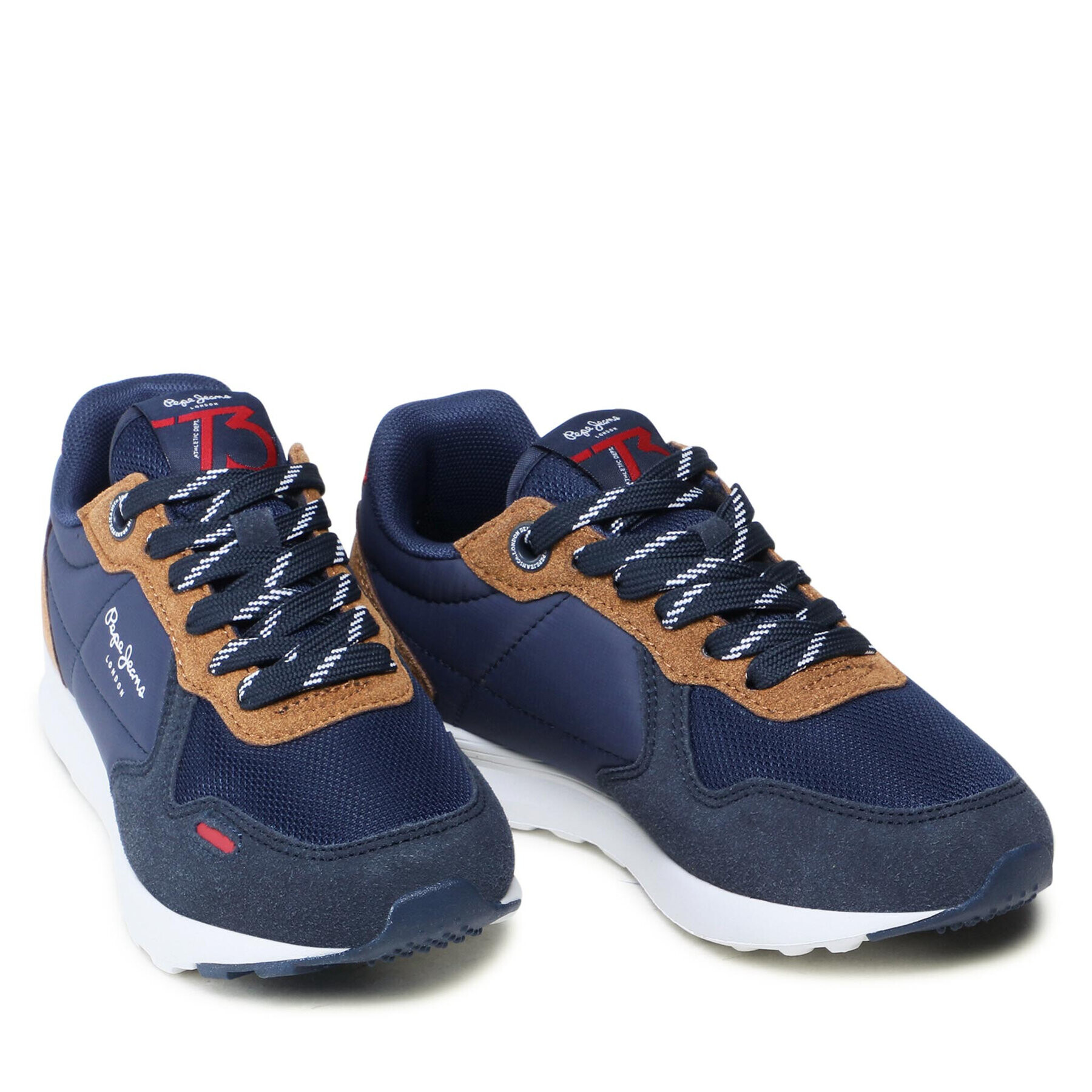 Pepe Jeans Sneakersy York Basic Boy PBS30508 Tmavomodrá - Pepit.cz