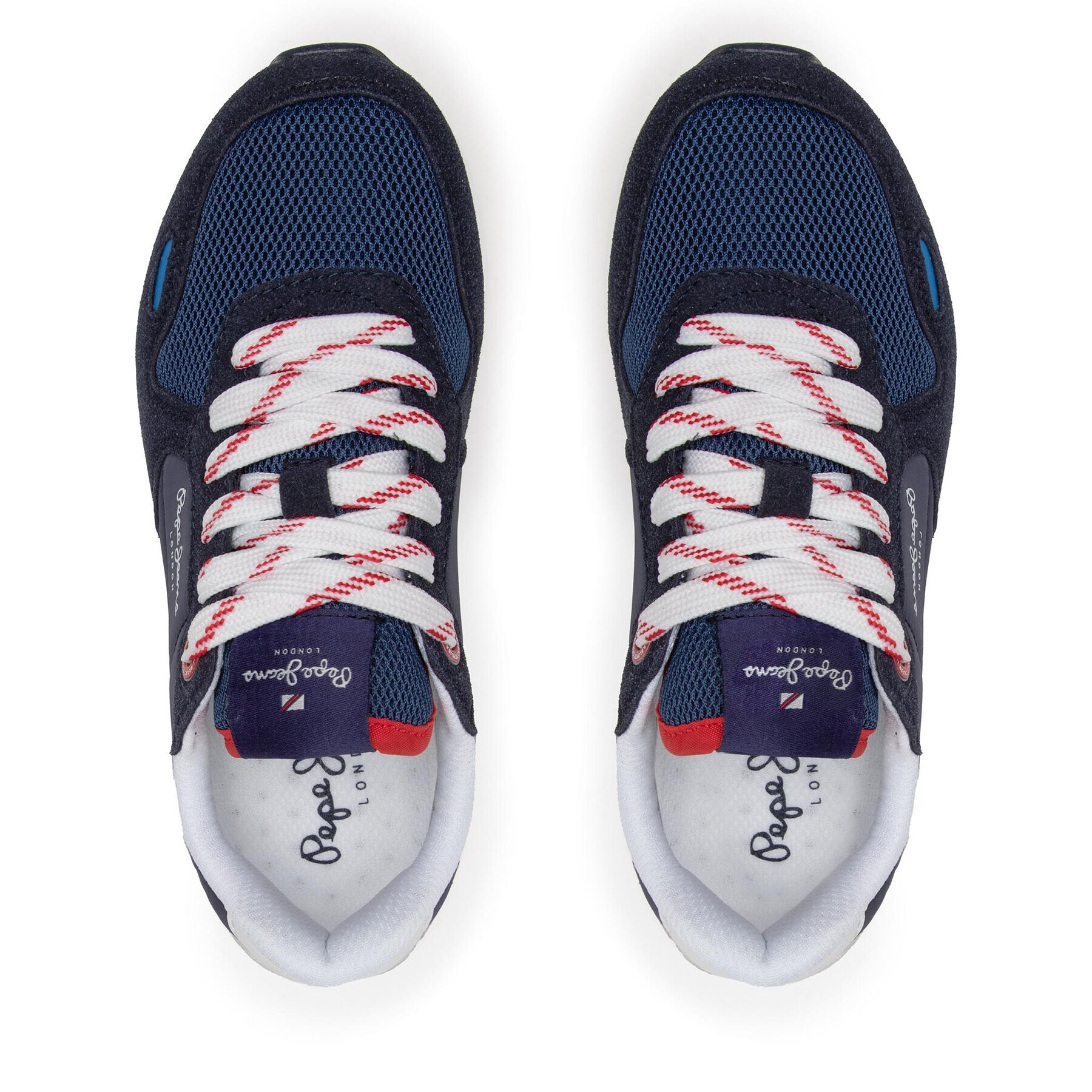 Pepe Jeans Sneakersy York Basic Boy PBS30515 Tmavomodrá - Pepit.cz