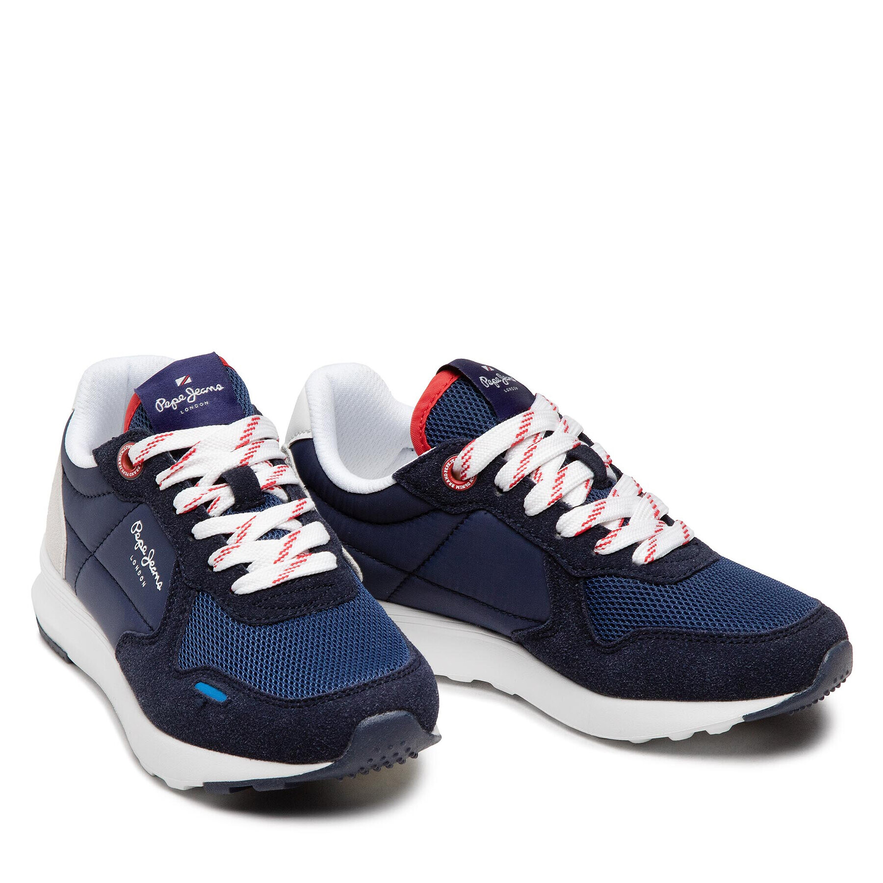 Pepe Jeans Sneakersy York Basic Boy PBS30515 Tmavomodrá - Pepit.cz