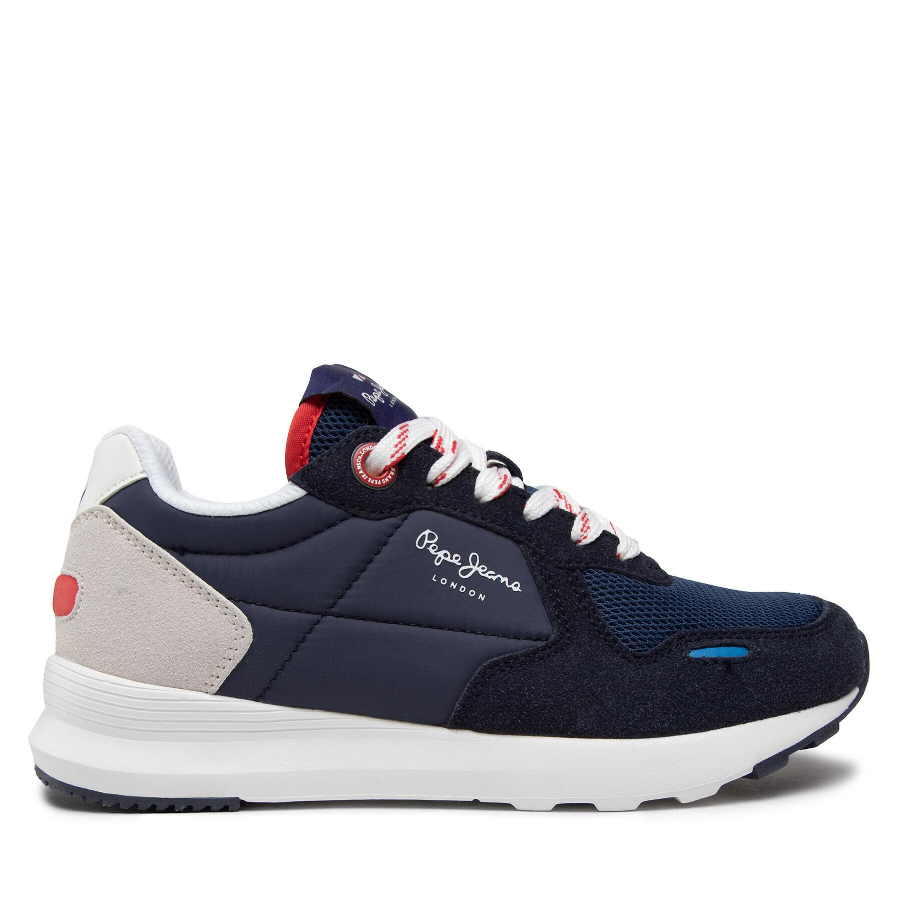 Pepe Jeans Sneakersy York Basic Boy PBS30515 Tmavomodrá - Pepit.cz