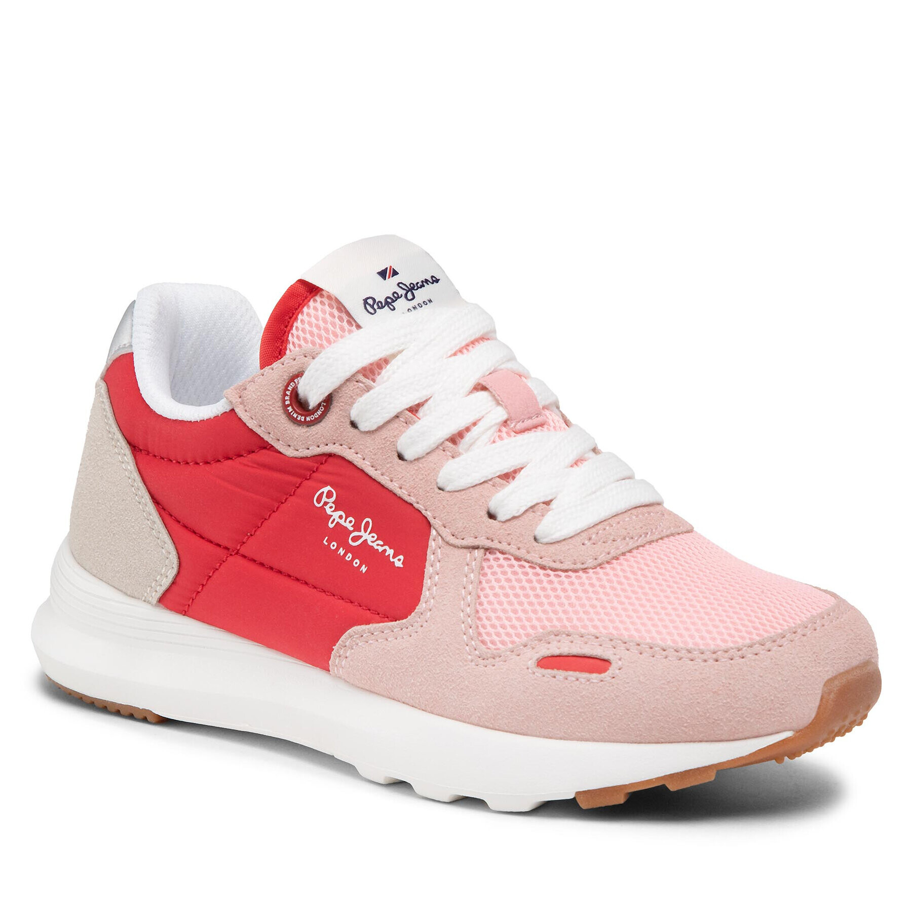 Pepe Jeans Sneakersy York Basic Girl PGS30524 Růžová - Pepit.cz