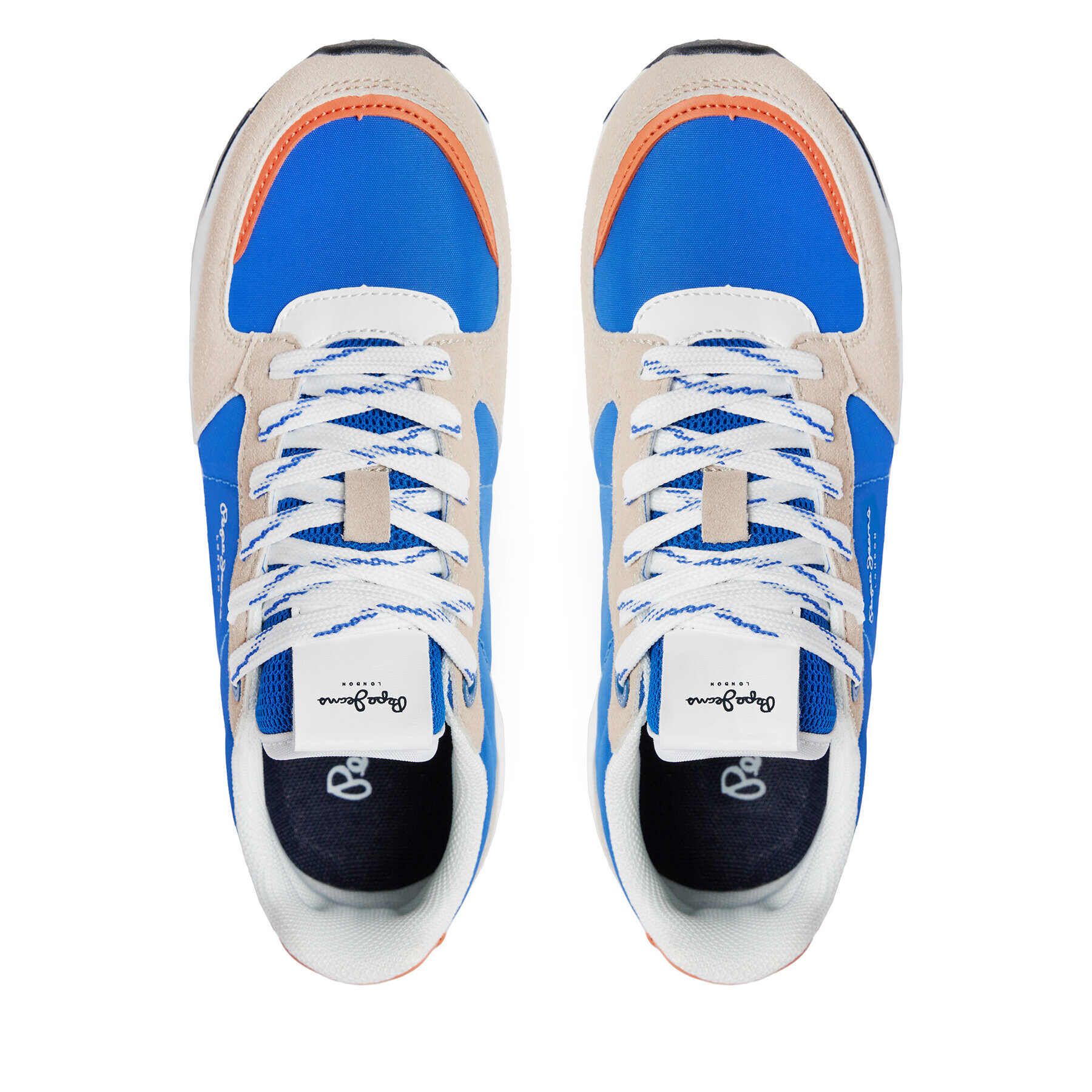 Pepe Jeans Sneakersy York Mix B PBS30561 Modrá - Pepit.cz