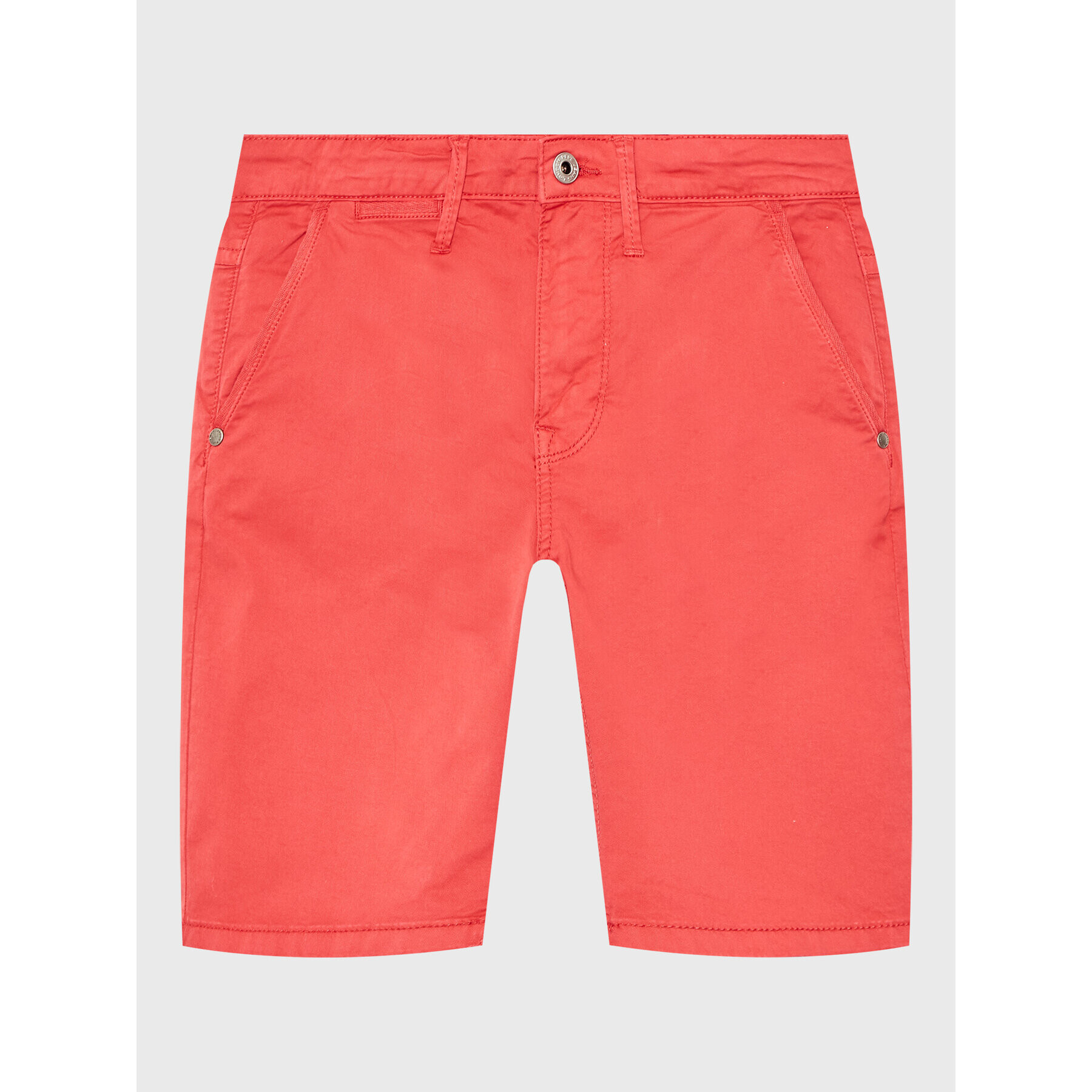 Pepe Jeans Šortky z materiálu Blueburn Short PB800726C75 Červená Regular Fit - Pepit.cz