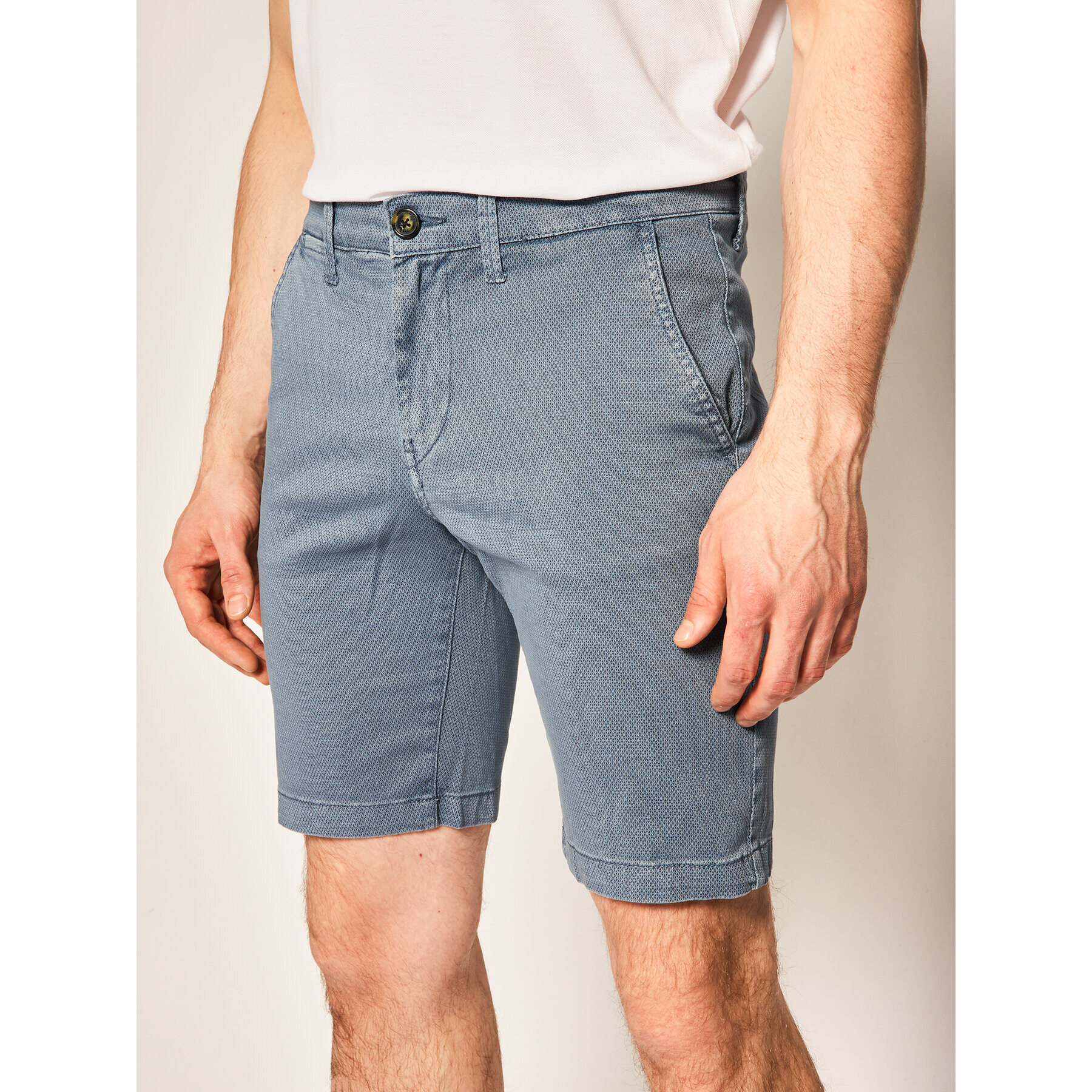 Pepe Jeans Šortky z materiálu Charly Minimal PM800773 Modrá Slim Fit - Pepit.cz