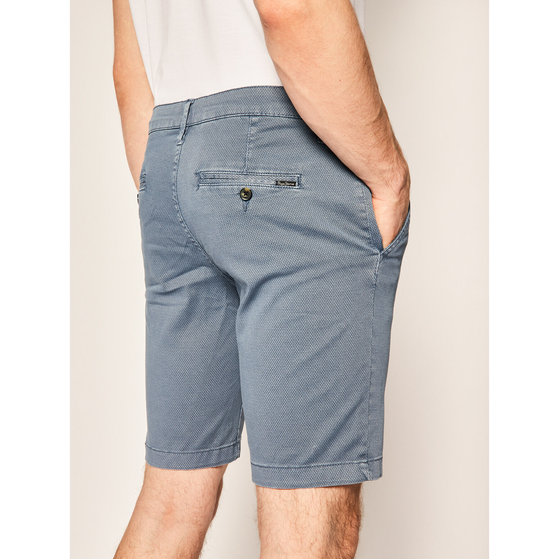 Pepe Jeans Šortky z materiálu Charly Minimal PM800773 Modrá Slim Fit - Pepit.cz