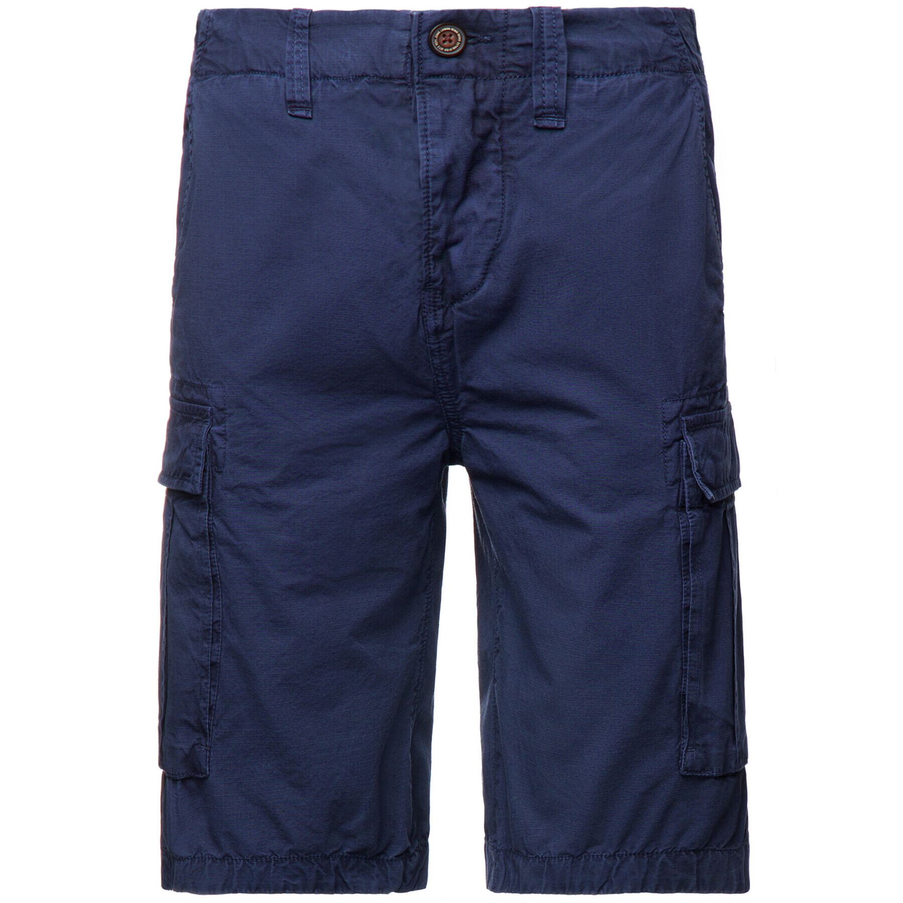 Pepe Jeans Šortky z materiálu PM800722 Tmavomodrá Regular Fit - Pepit.cz