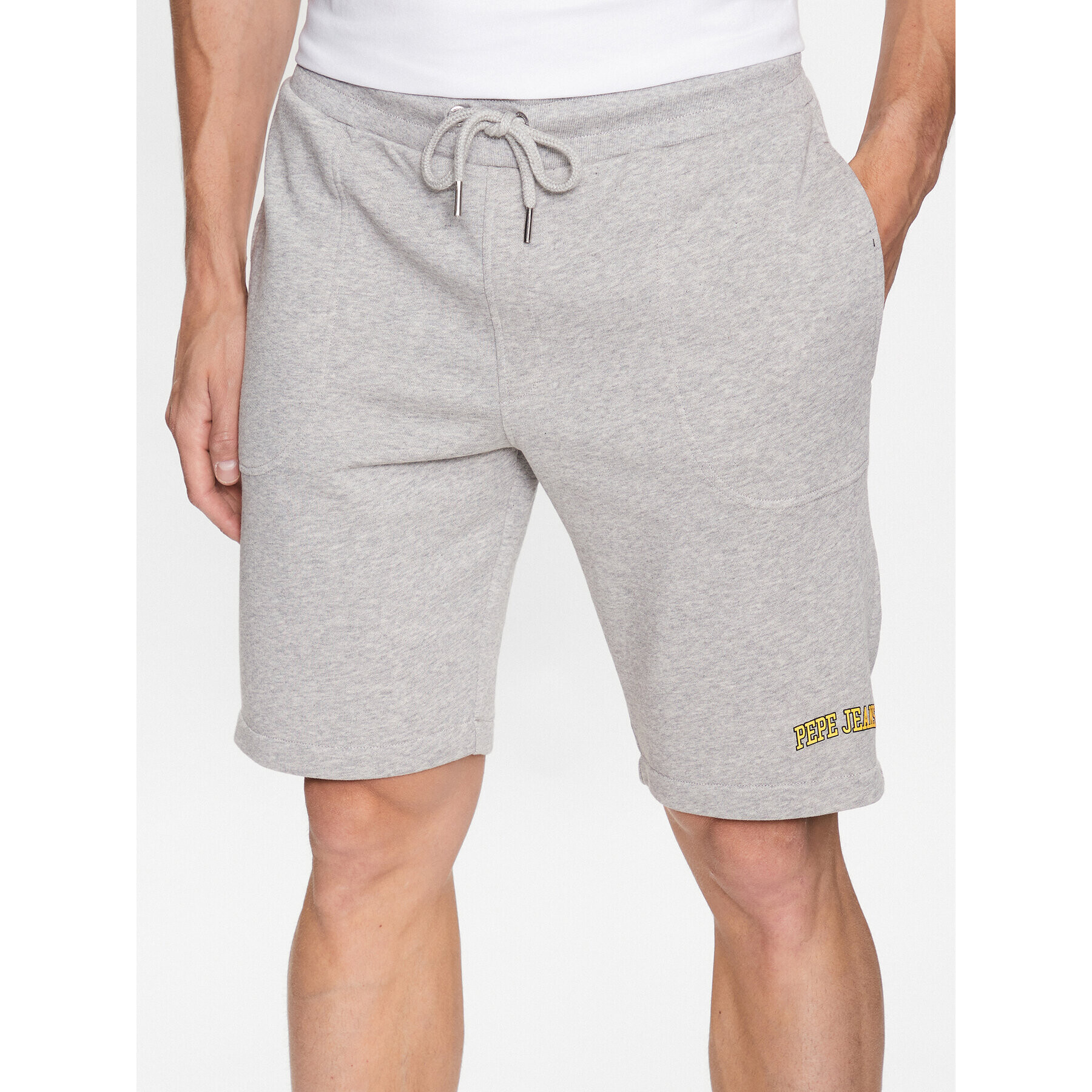 Pepe Jeans Sportovní kraťasy August Short PM801010 Šedá Regular Fit - Pepit.cz