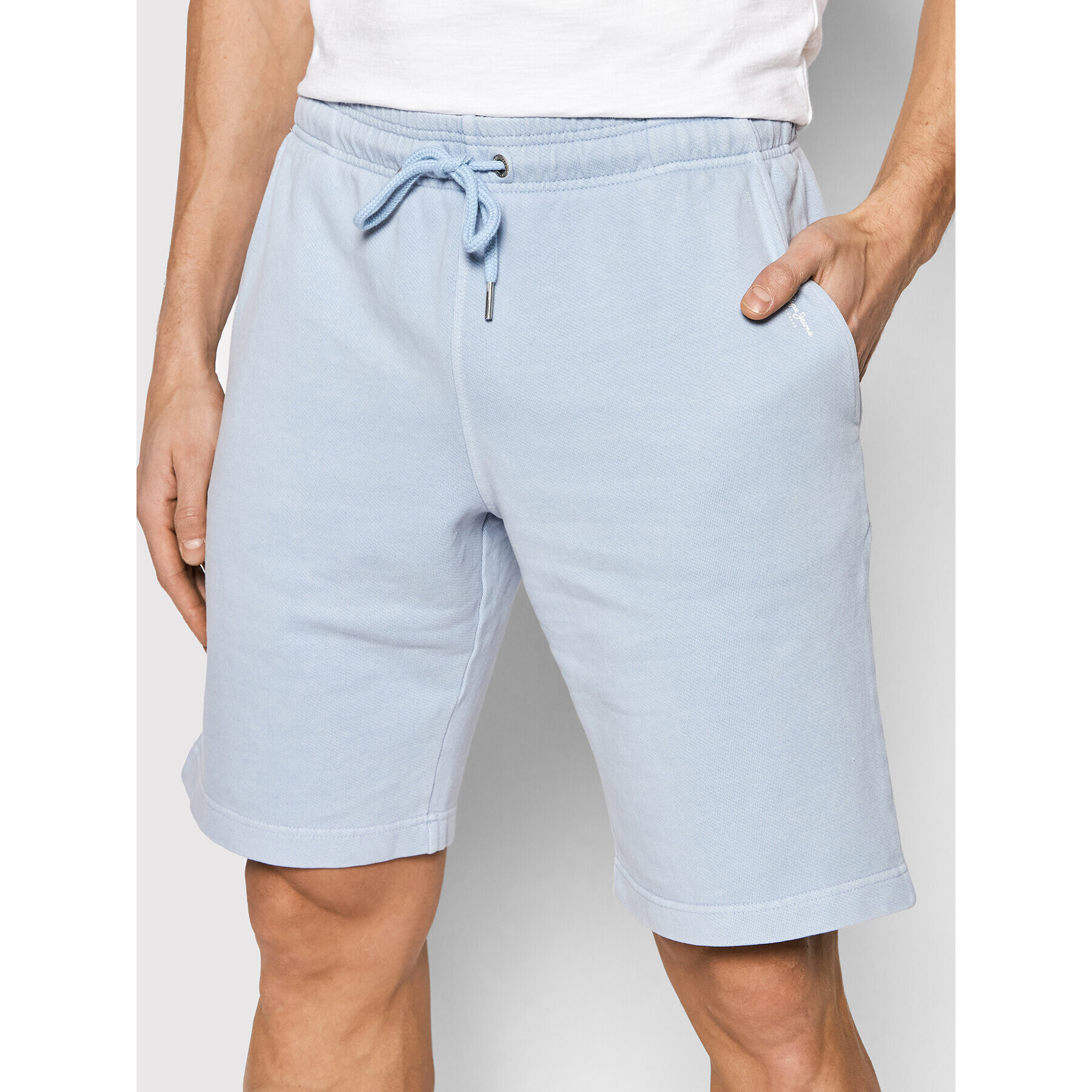 Pepe Jeans Sportovní kraťasy David PM800910 Modrá Regular Fit - Pepit.cz