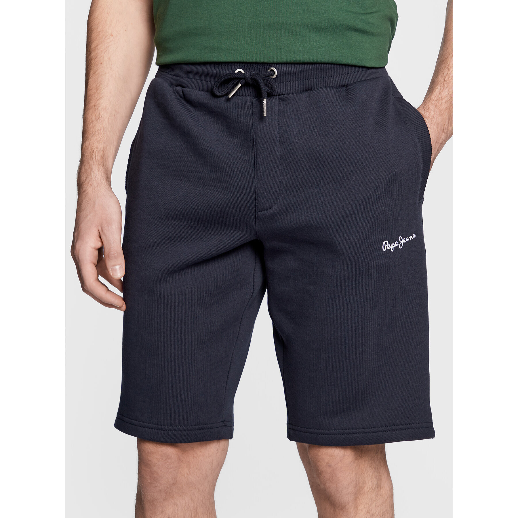 Pepe Jeans Sportovní kraťasy Lamont PM800971 Tmavomodrá Regular Fit - Pepit.cz