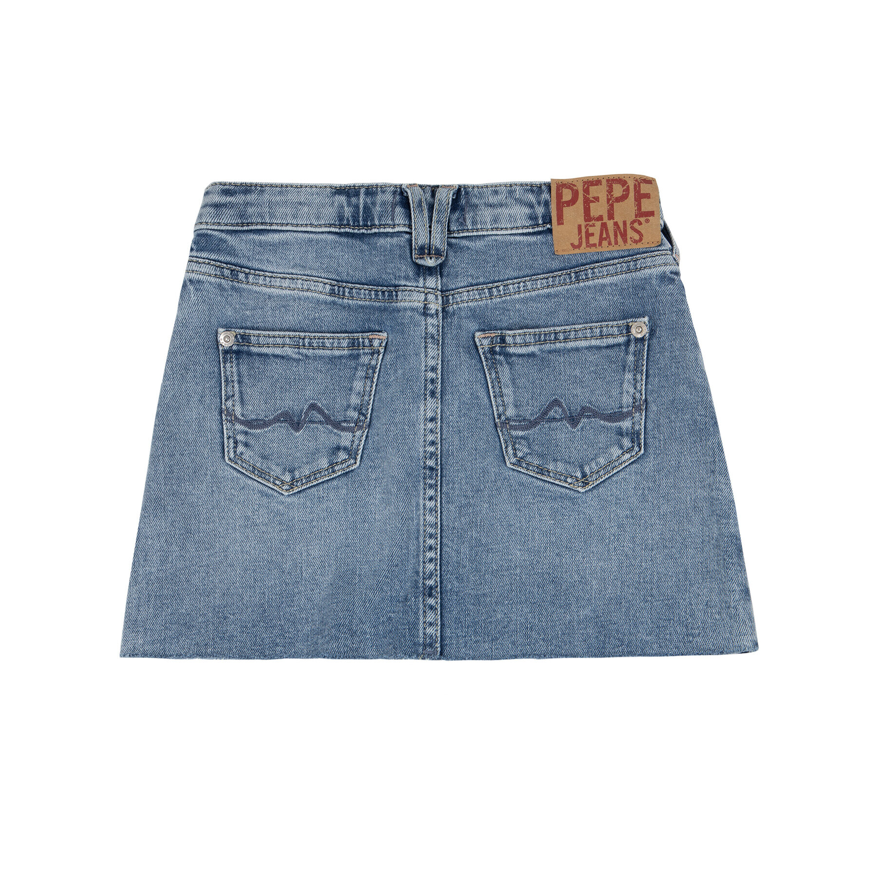 Pepe Jeans Sukně PEPE ARCHIVE Millie Worker PG900478 Modrá Regular Fit - Pepit.cz