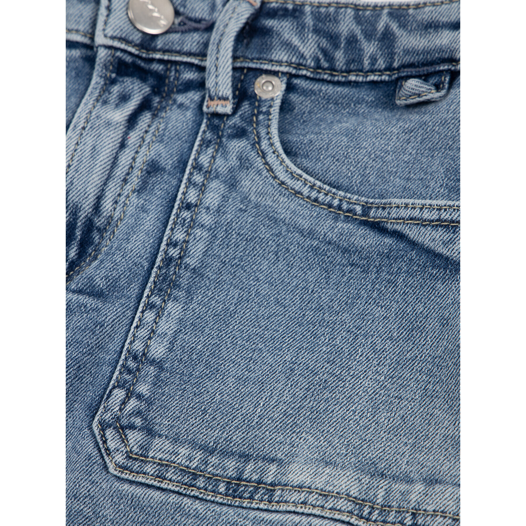 Pepe Jeans Sukně PEPE ARCHIVE Millie Worker PG900478 Modrá Regular Fit - Pepit.cz