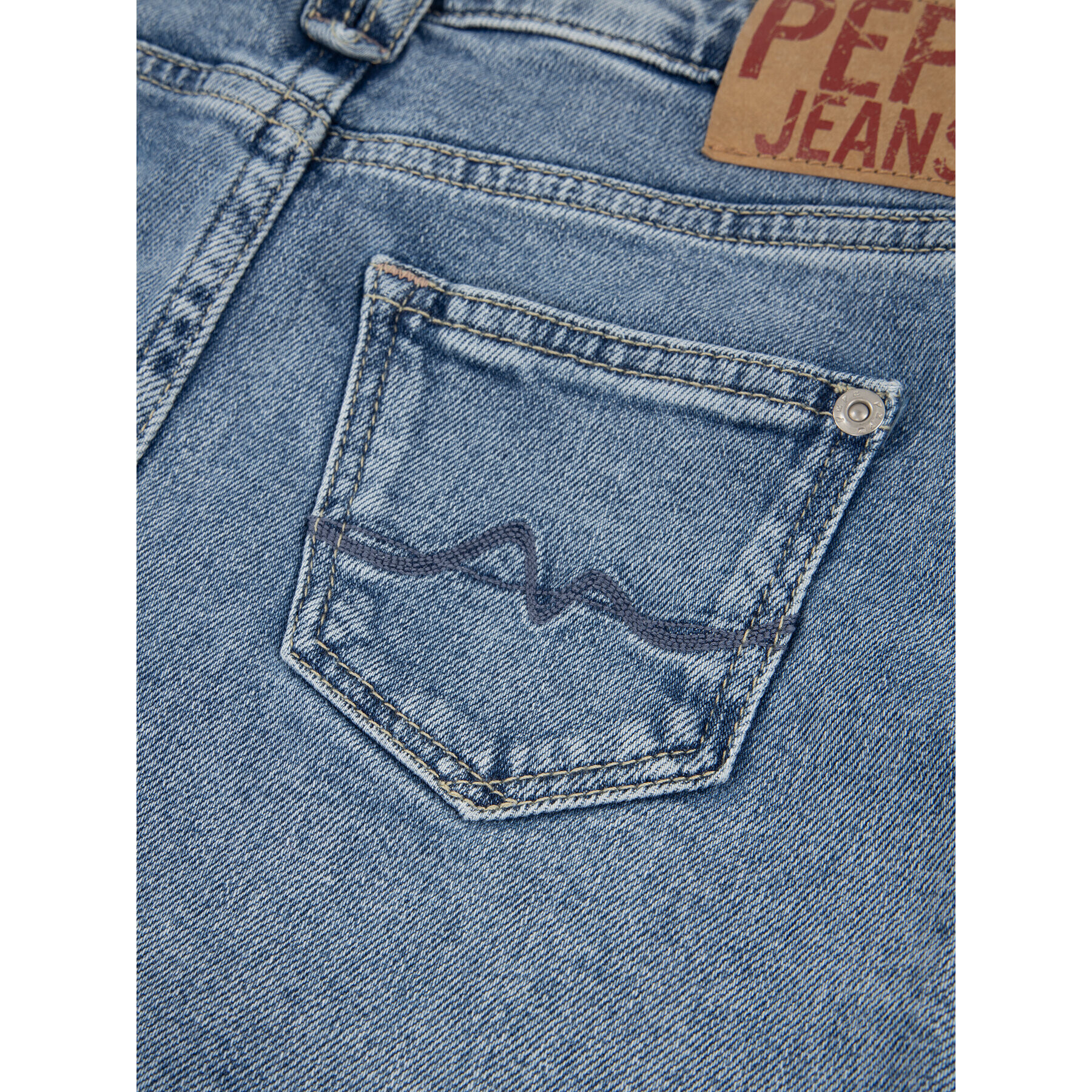 Pepe Jeans Sukně PEPE ARCHIVE Millie Worker PG900478 Modrá Regular Fit - Pepit.cz