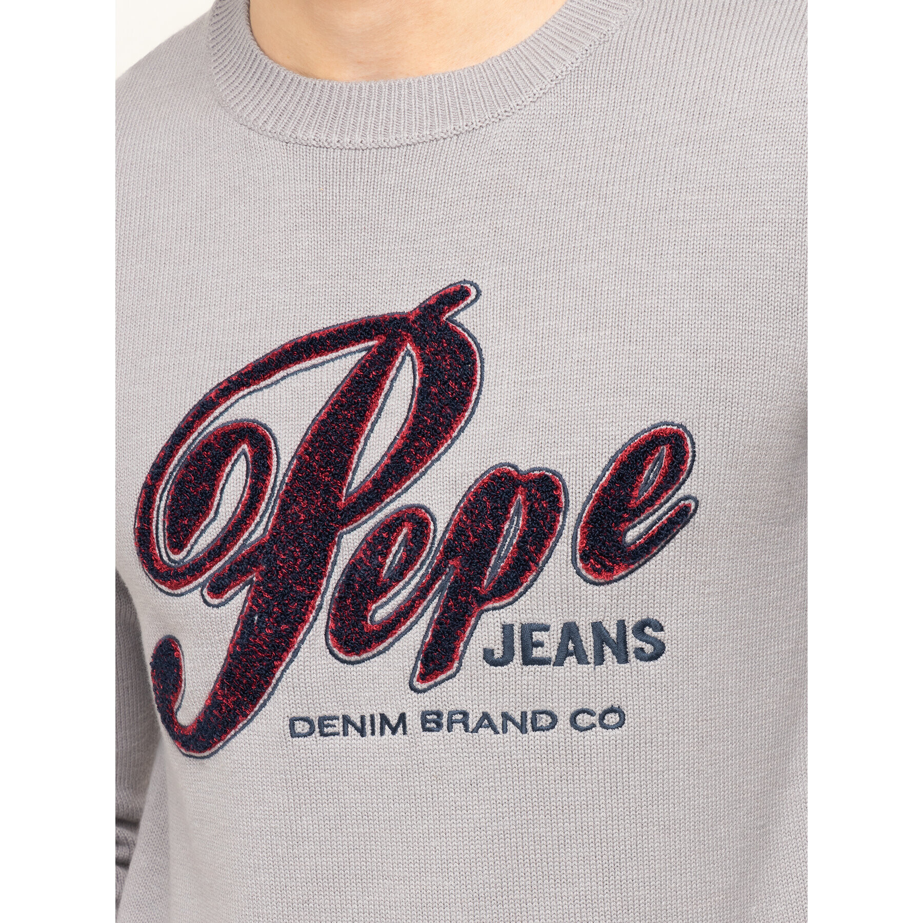 Pepe Jeans Svetr Gabriel PM701973 Šedá Regular Fit - Pepit.cz