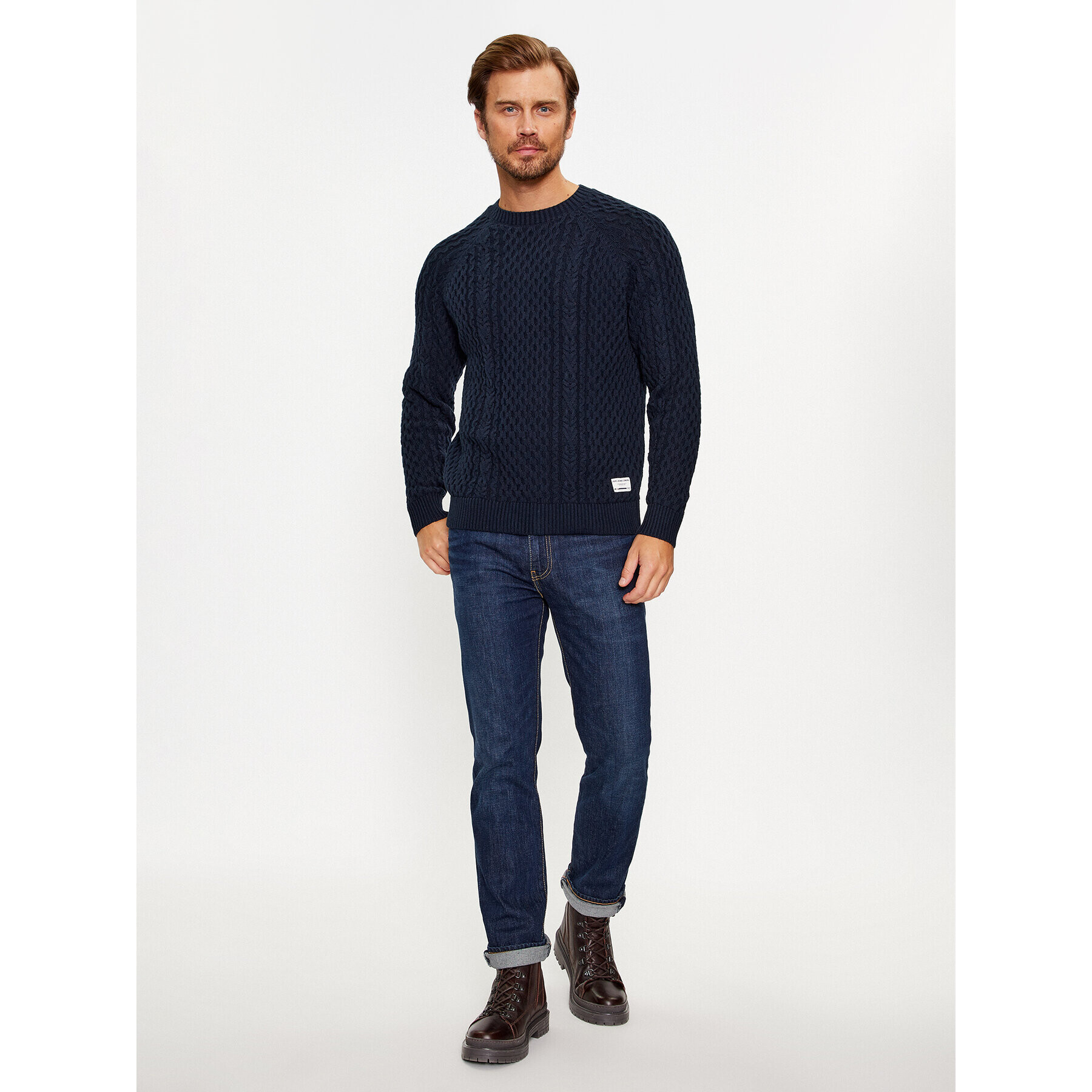 Pepe Jeans Svetr Sly PM702378 Tmavomodrá Regular Fit - Pepit.cz