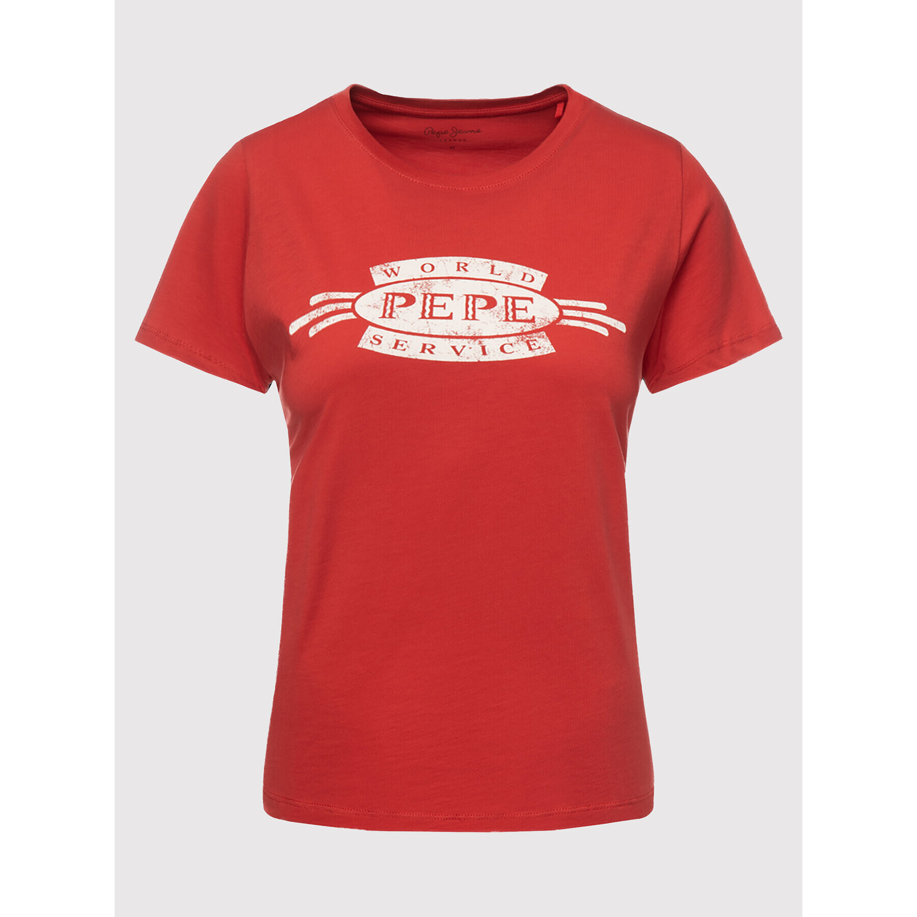 Pepe Jeans T-Shirt Agnes PL504151 Červená Regular Fit - Pepit.cz