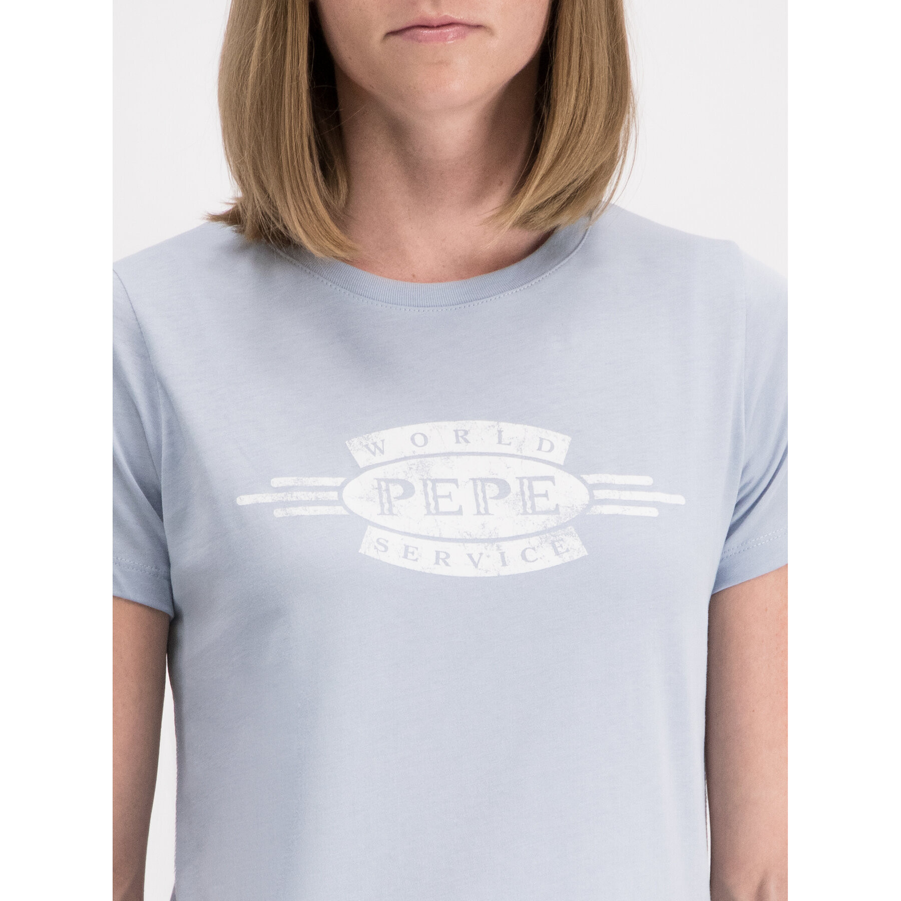 Pepe Jeans T-Shirt Agnes PL504151 Modrá Regular Fit - Pepit.cz