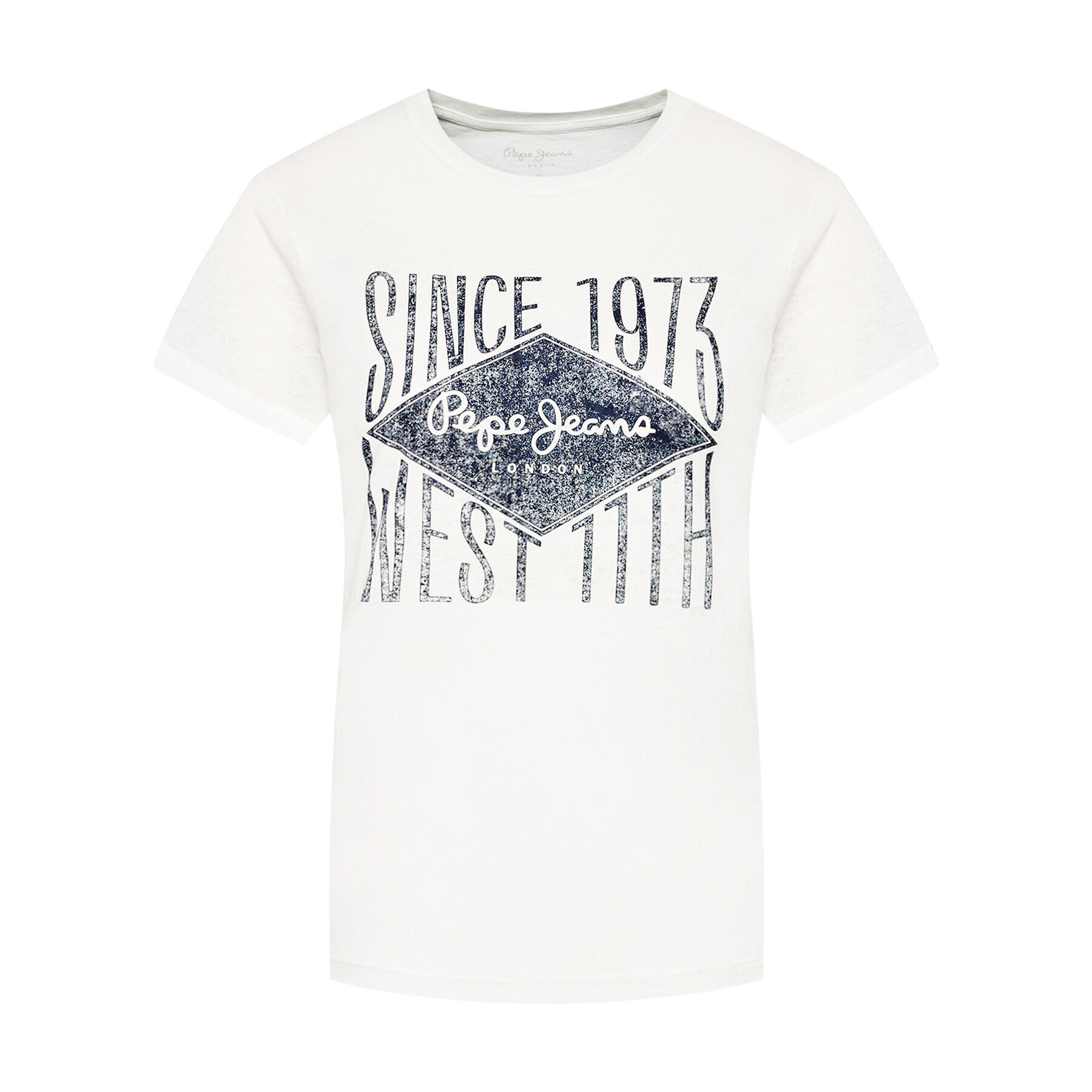 Pepe Jeans T-Shirt Alex PL504796 Bílá Regular Fit - Pepit.cz