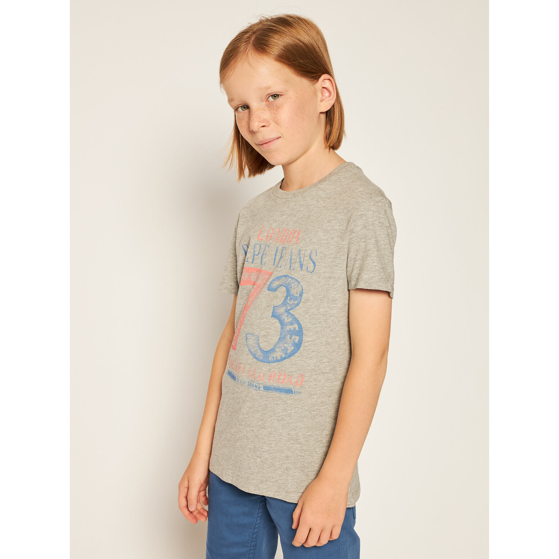 Pepe Jeans T-Shirt Andy 207071179 Šedá Regular Fit - Pepit.cz