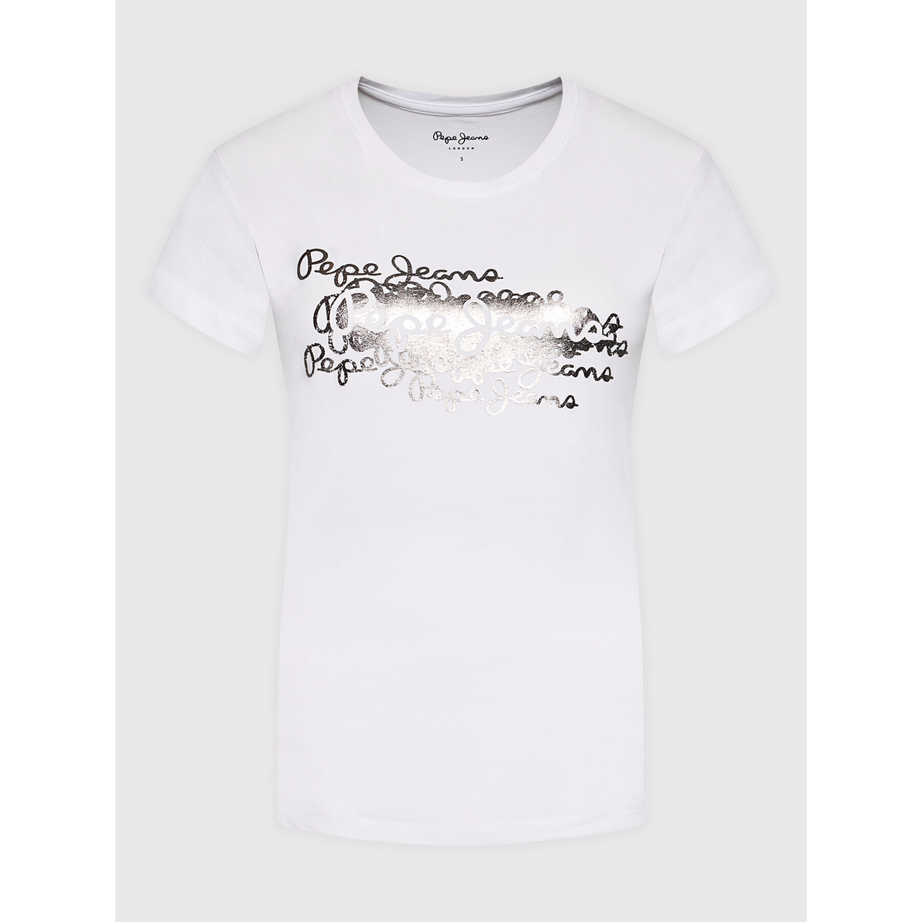 Pepe Jeans T-Shirt Anna PL505121 Bílá Regular Fit - Pepit.cz