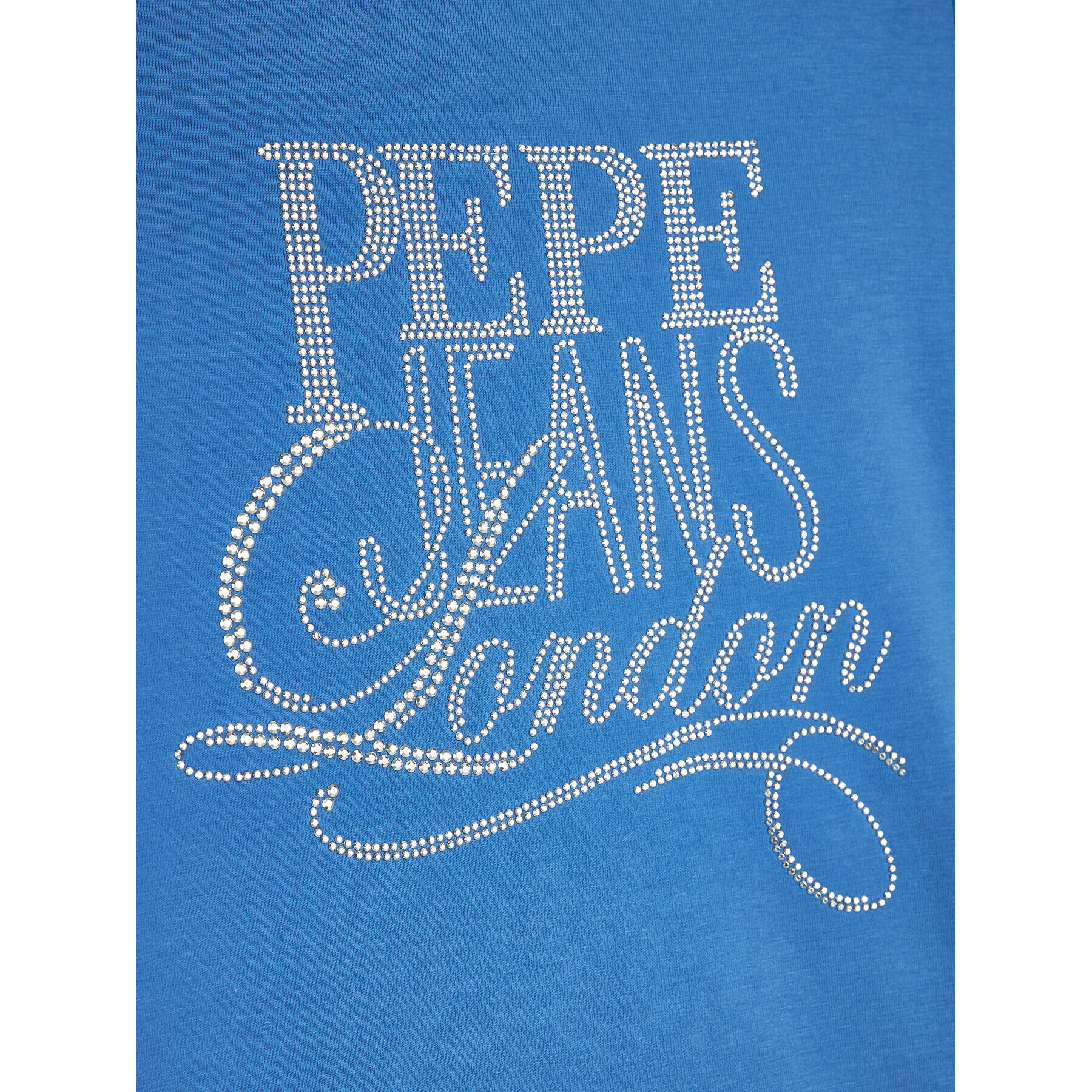 Pepe Jeans T-Shirt Aquaria PG502431 Modrá Regular Fit - Pepit.cz