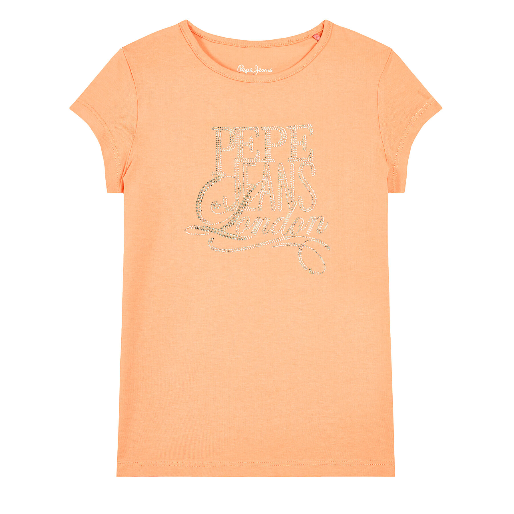 Pepe Jeans T-Shirt Aquaria PG502431 Oranžová Regular Fit - Pepit.cz