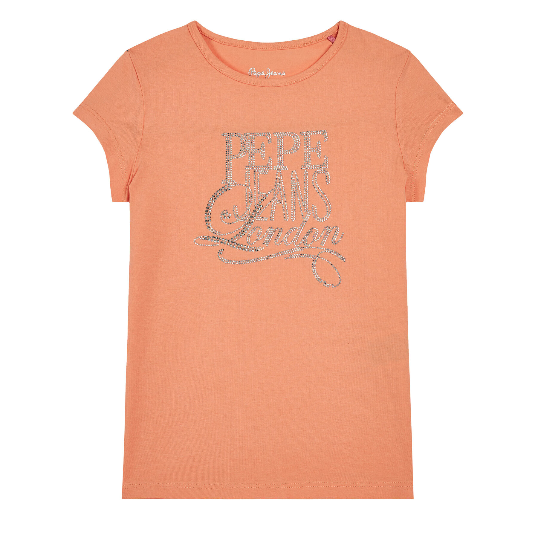 Pepe Jeans T-Shirt Aquaria PG502478 Oranžová Regular Fit - Pepit.cz