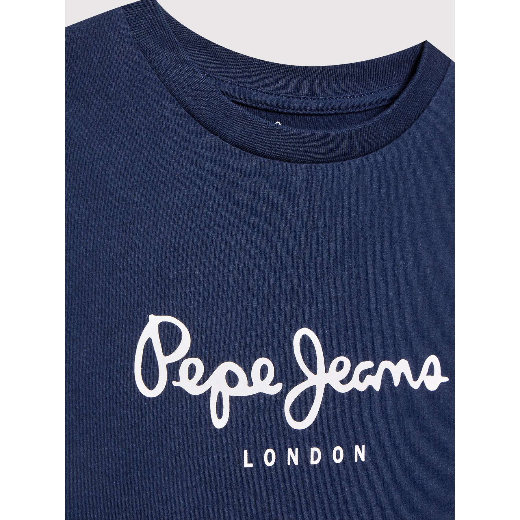 Pepe Jeans T-Shirt Art N PB503491 Tmavomodrá Regular Fit - Pepit.cz