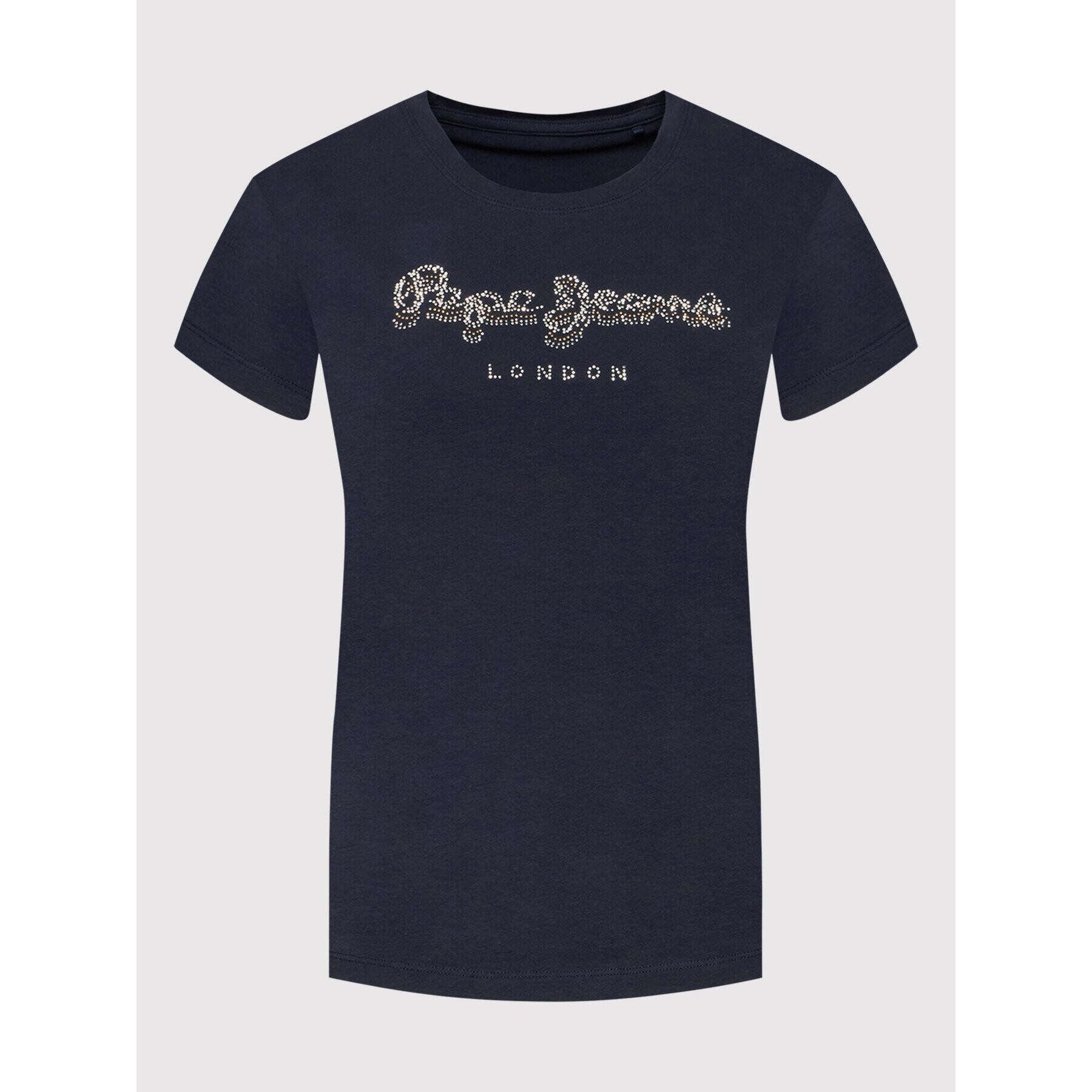 Pepe Jeans T-Shirt Beatrice PL504434 Tmavomodrá Slim Fit - Pepit.cz