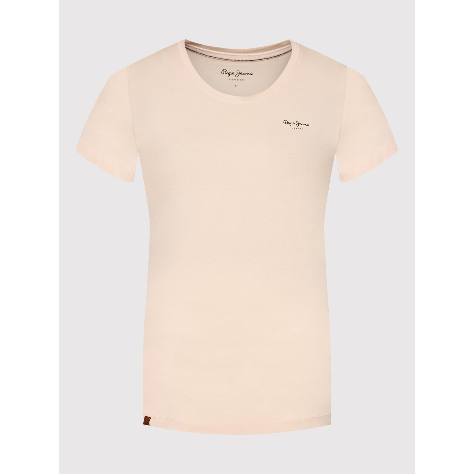 Pepe Jeans T-Shirt Bellrose PL505051 Růžová Slim Fit - Pepit.cz