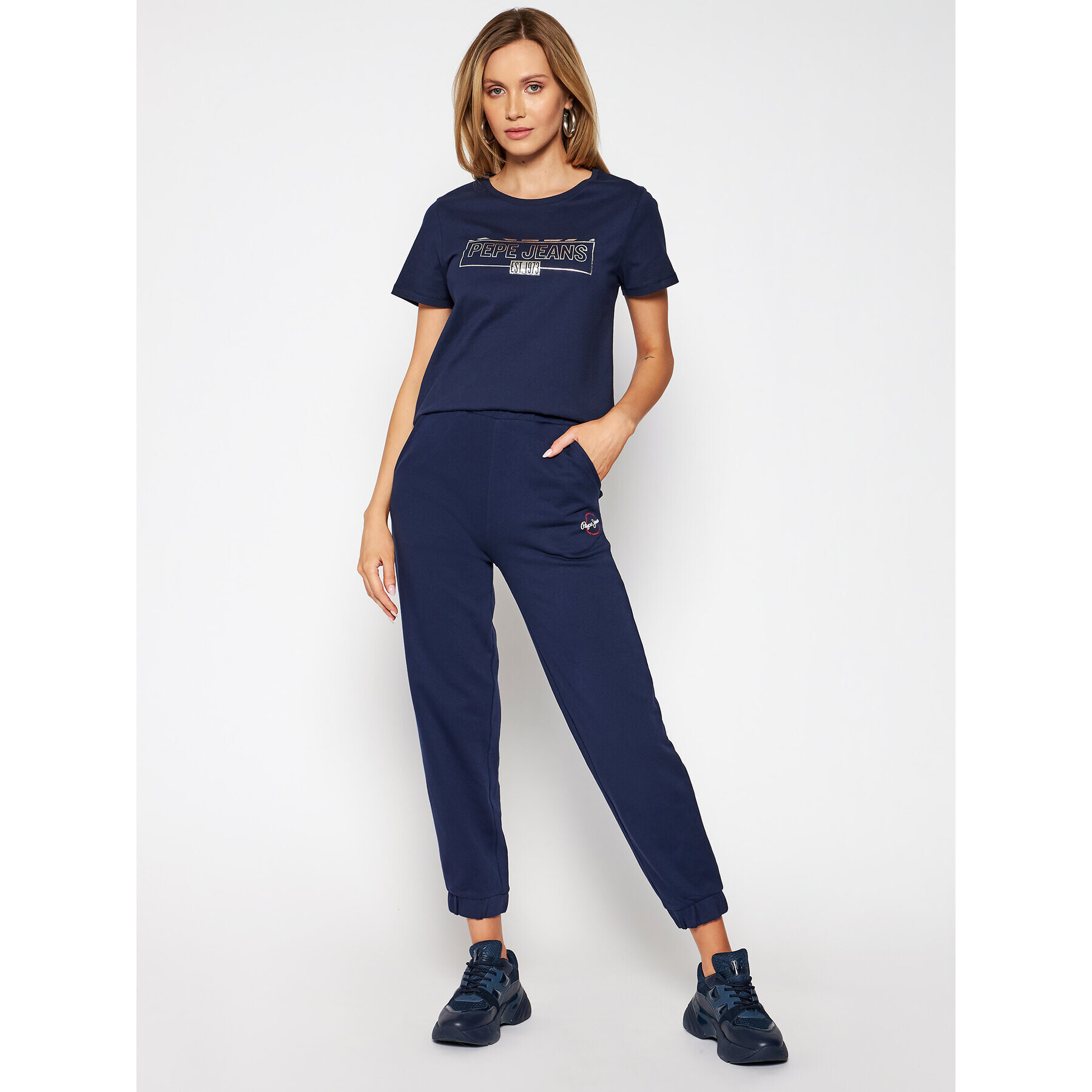 Pepe Jeans T-Shirt Betty PL504815 Tmavomodrá Regular Fit - Pepit.cz